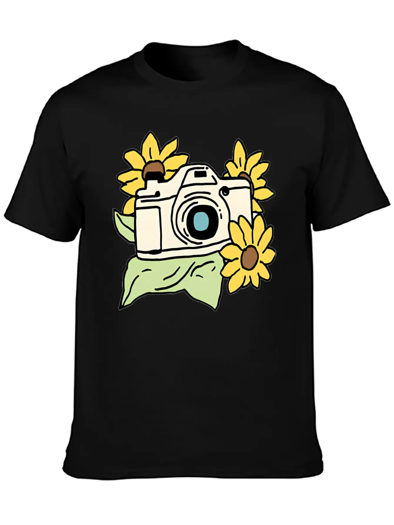Camera Unisex Casual T-Shirt – Clean Design For Daily Comfort