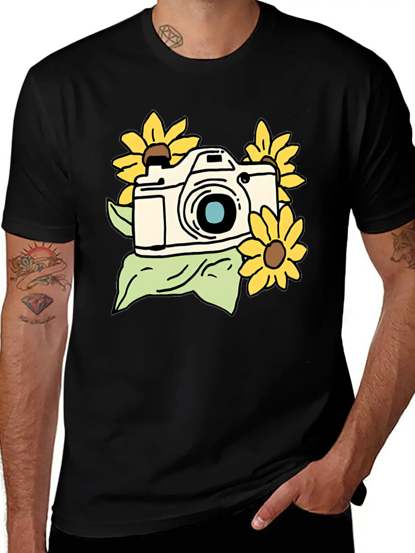 Camera Unisex Casual T-Shirt – Clean Design For Daily Comfort