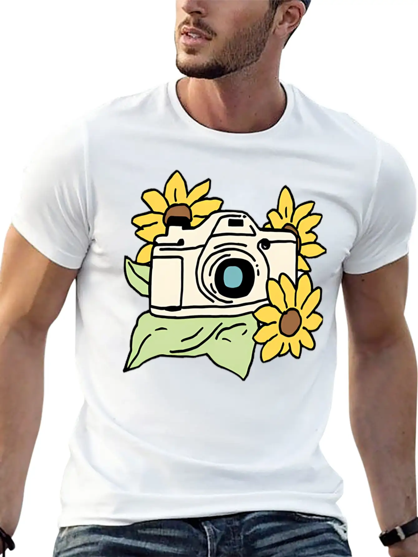 Camera Unisex Casual T-Shirt – Clean Design For Daily Comfort