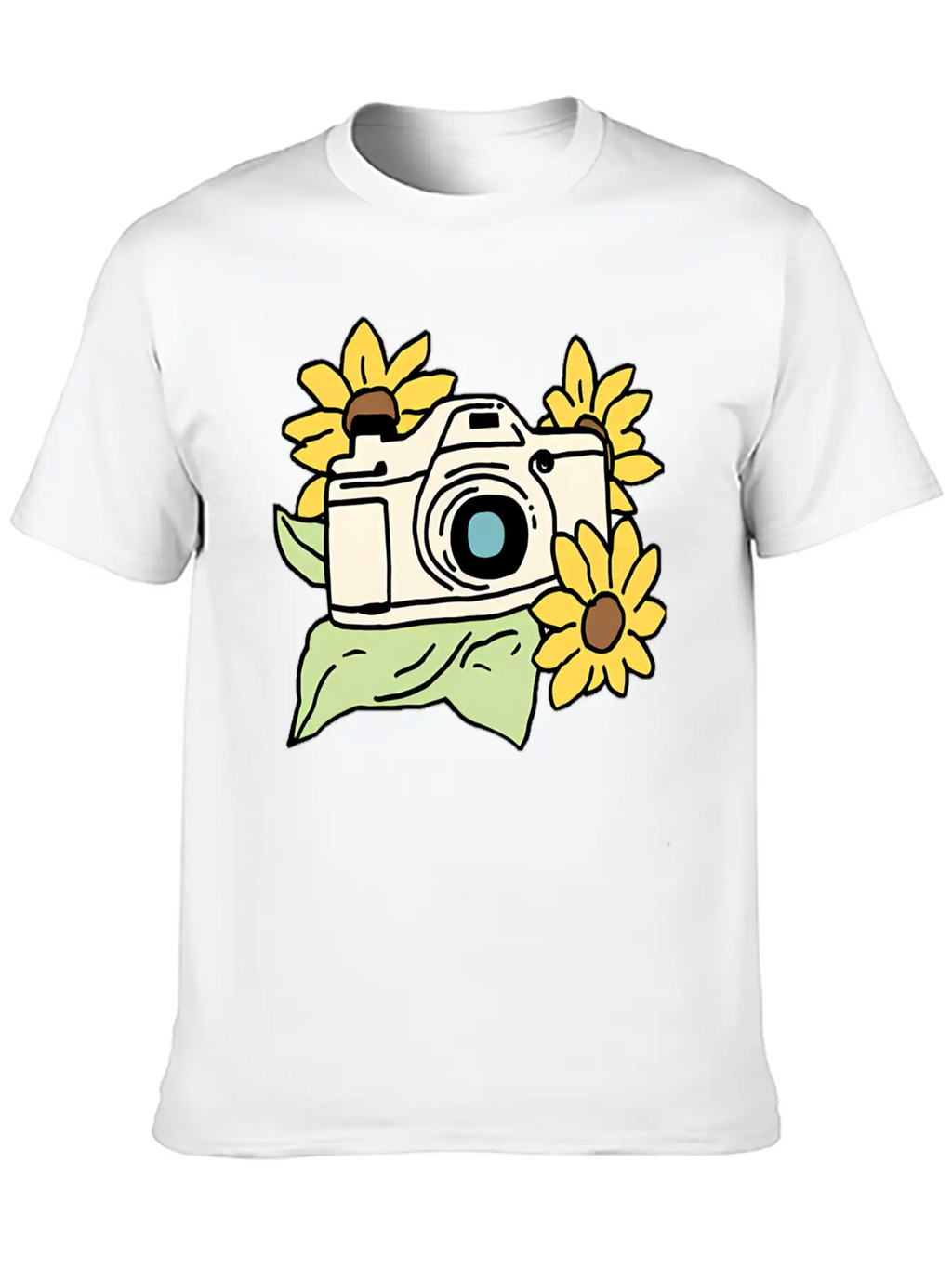 Camera Unisex Casual T-Shirt – Clean Design For Daily Comfort