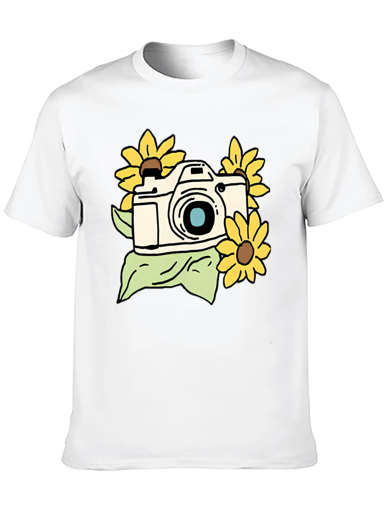 Camera Unisex Casual T-Shirt – Clean Design For Daily Comfort