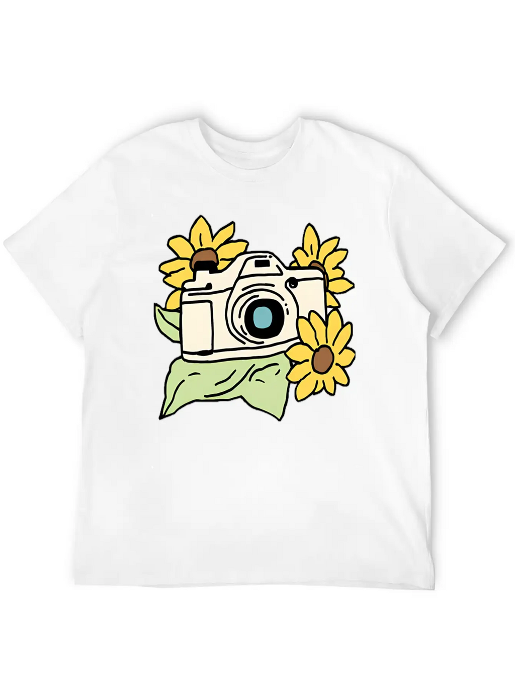 Camera Unisex Casual T-Shirt – Clean Design For Daily Comfort