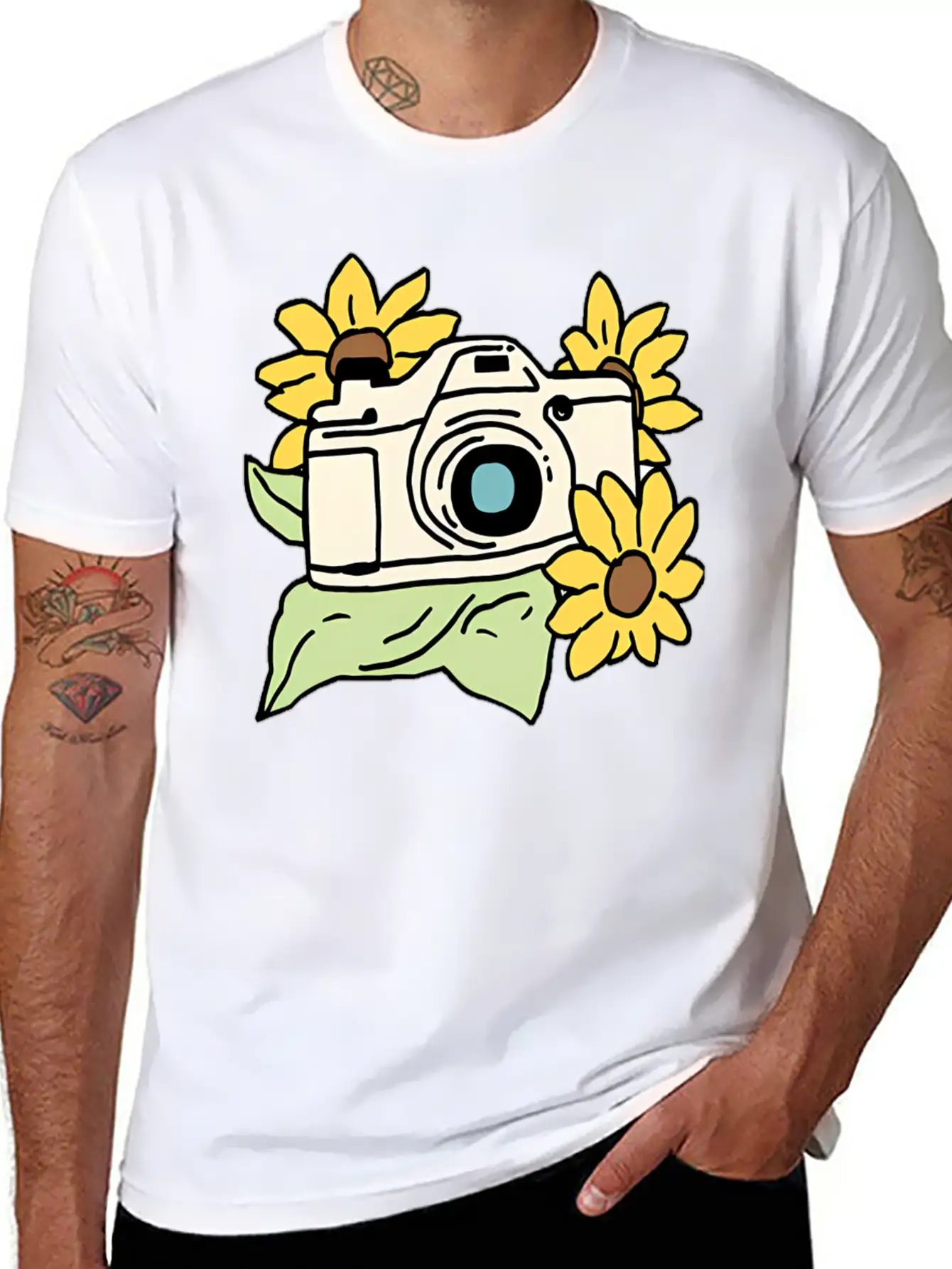 Camera Unisex Casual T-Shirt – Clean Design For Daily Comfort