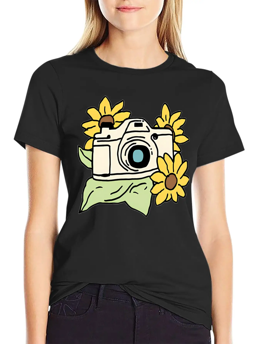 Camera Unisex Casual T-Shirt – Clean Design For Daily Comfort