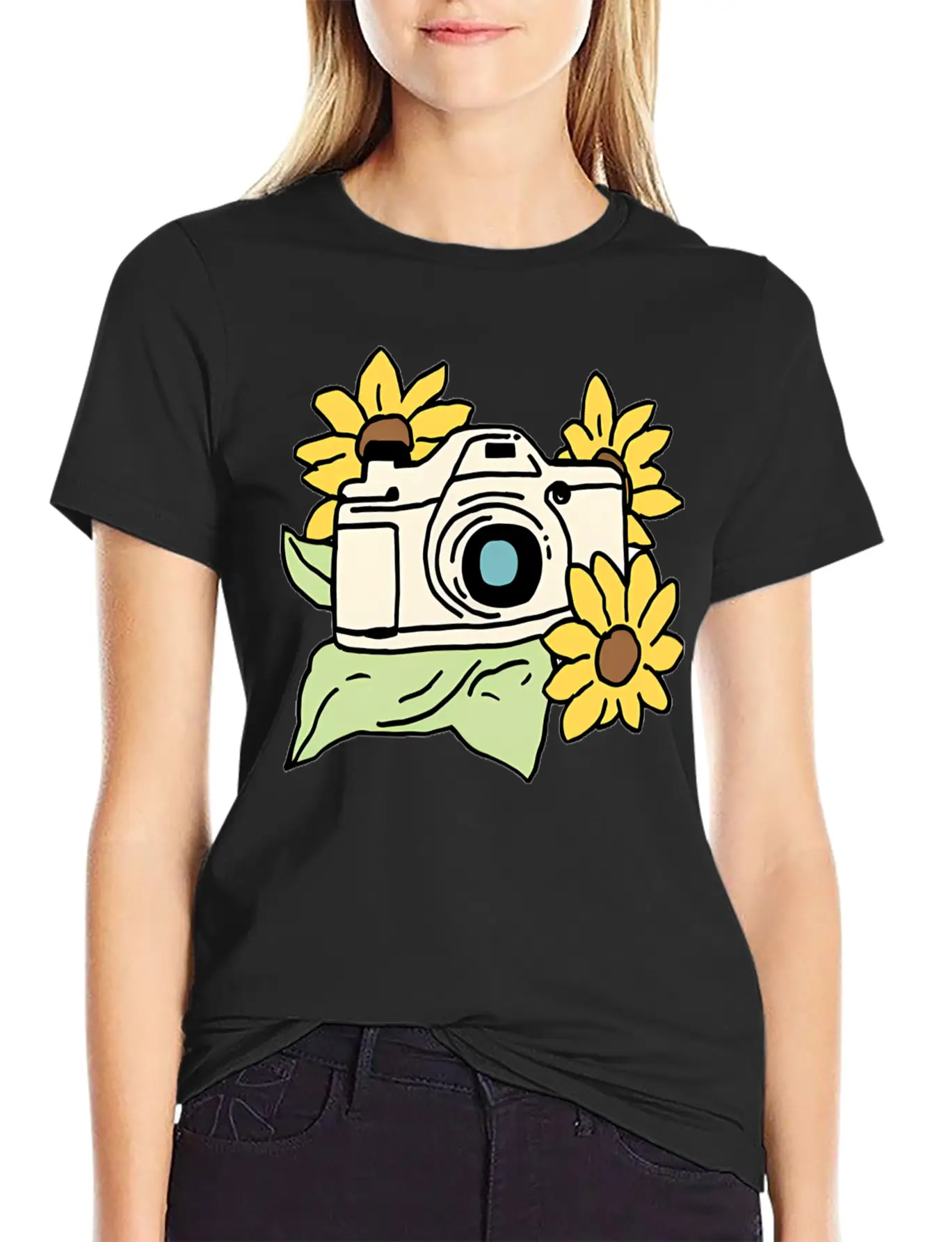 Camera Unisex Casual T-Shirt – Clean Design For Daily Comfort