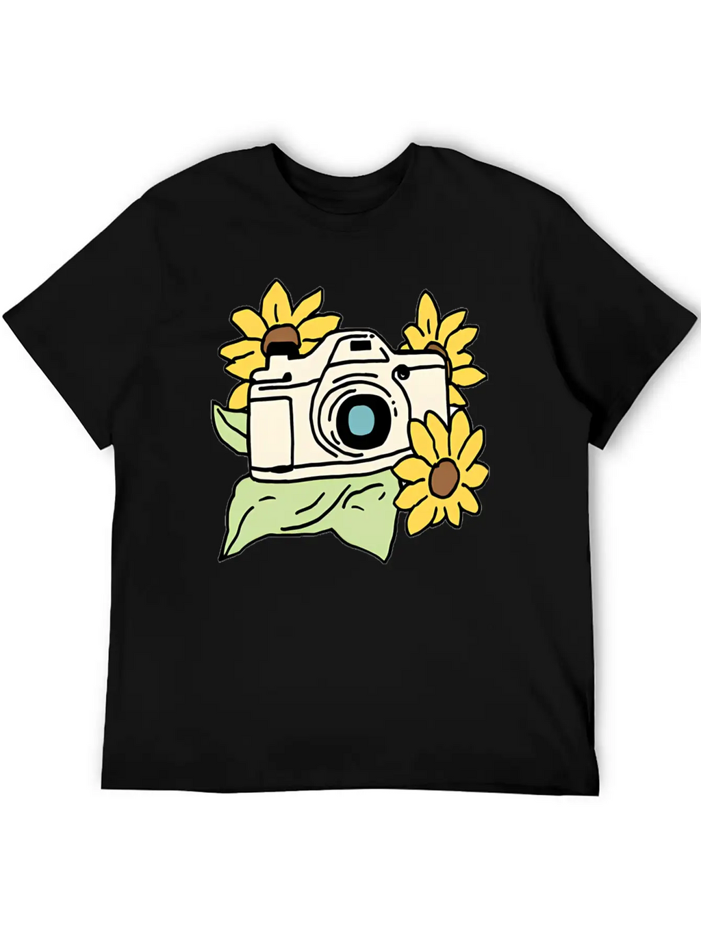 Camera Unisex Casual T-Shirt – Clean Design For Daily Comfort