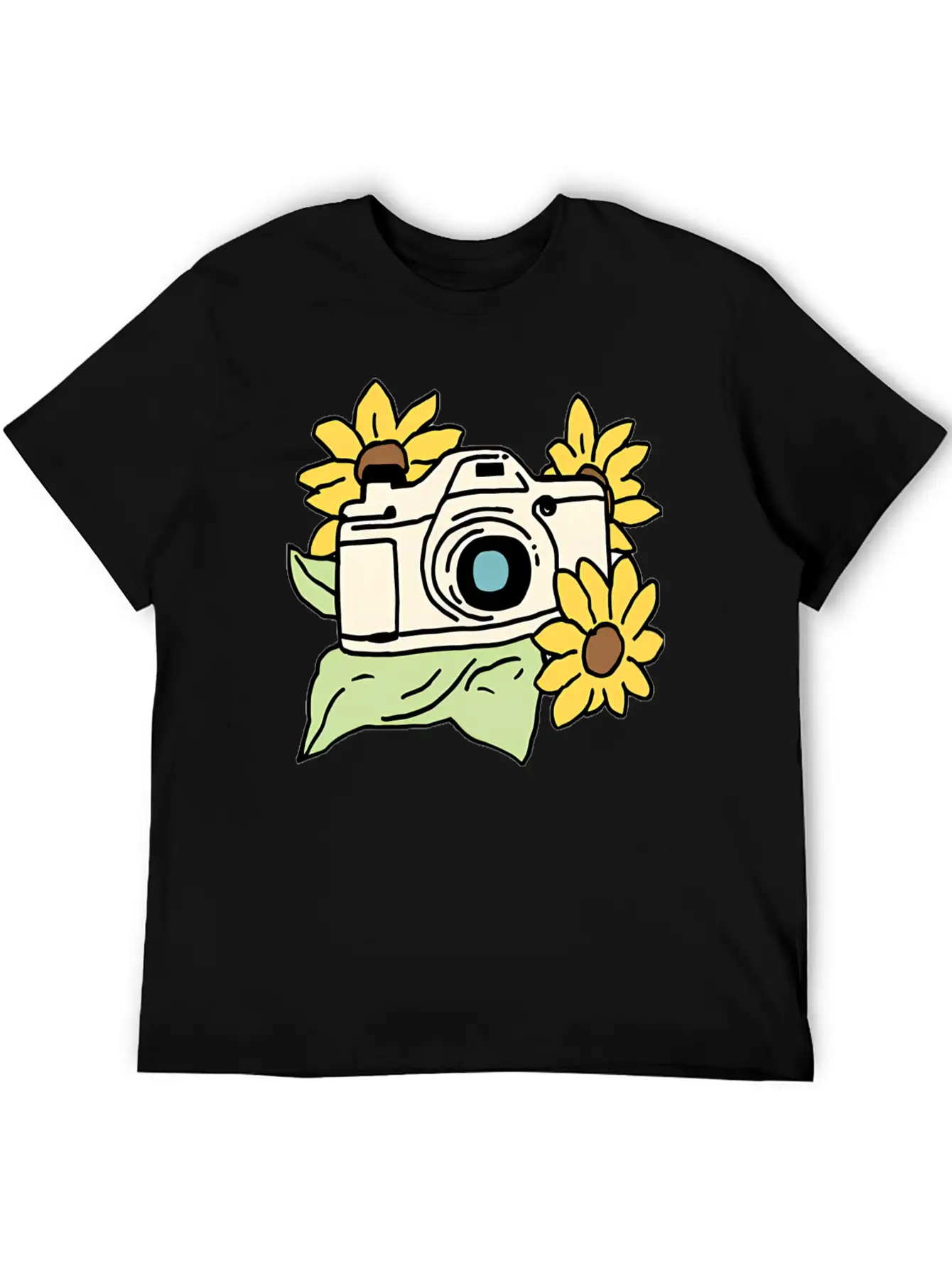 Camera Unisex Casual T-Shirt – Clean Design For Daily Comfort