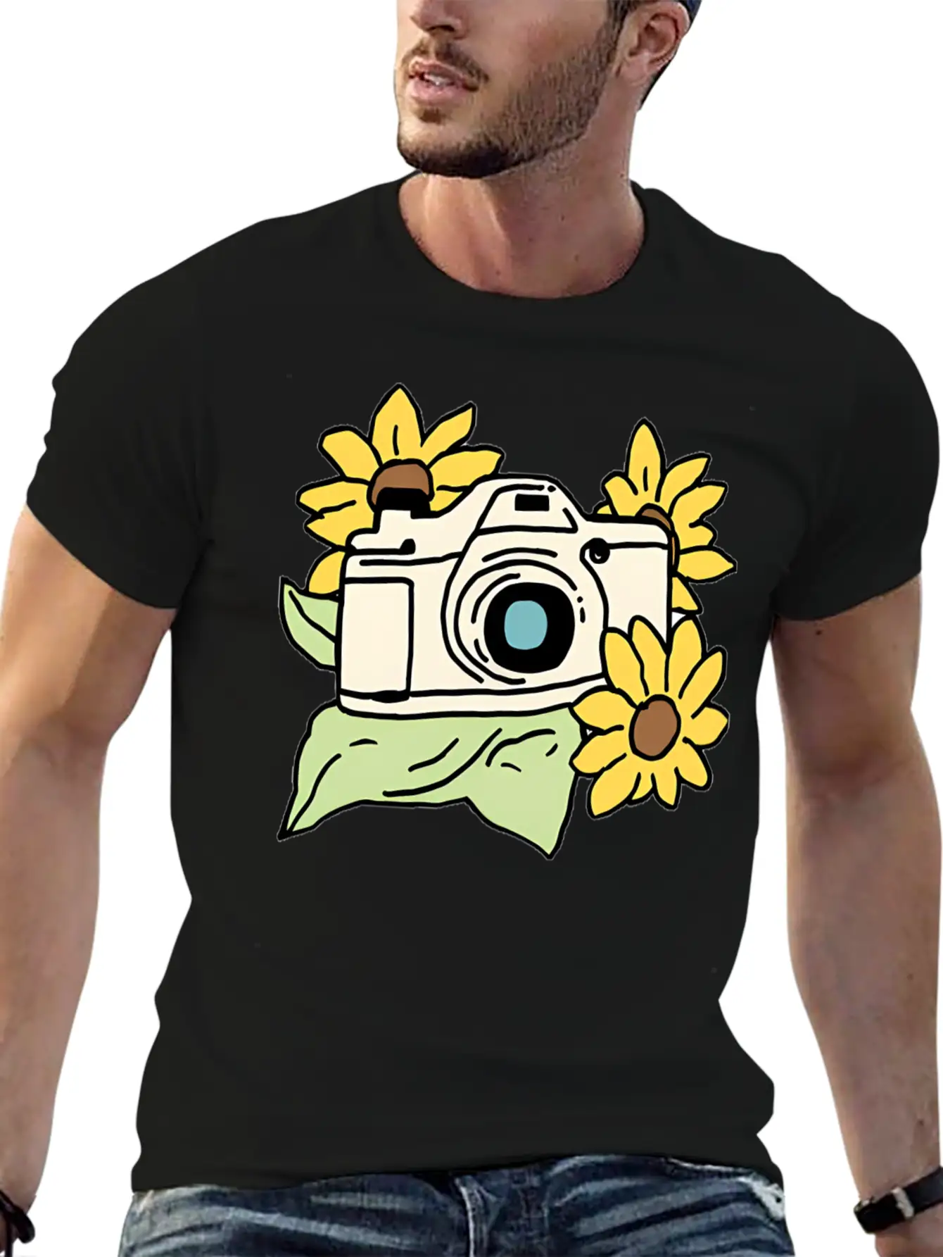 Camera Unisex Casual T-Shirt – Clean Design For Daily Comfort