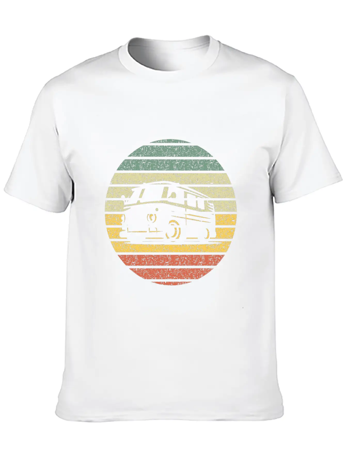 Camper Van Silhouette Vintage Breathable Graphic T-Shirt – Perfect For Casual Days