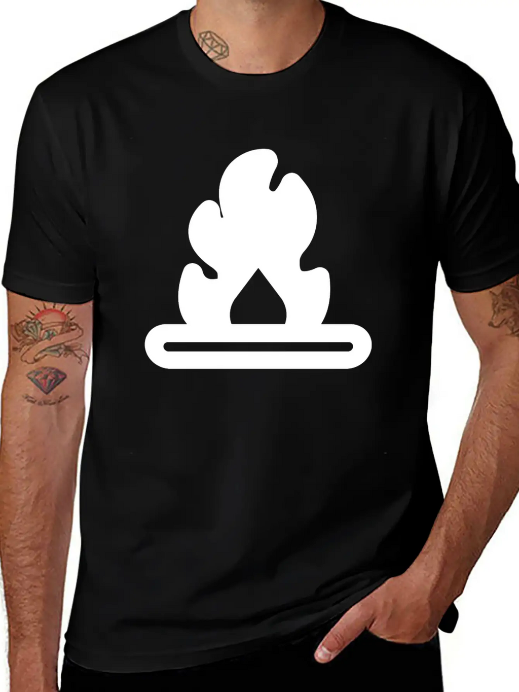 Campfire Classic Fit Graphic Tee For Daily Comfort – Unisex Cotton Shirt