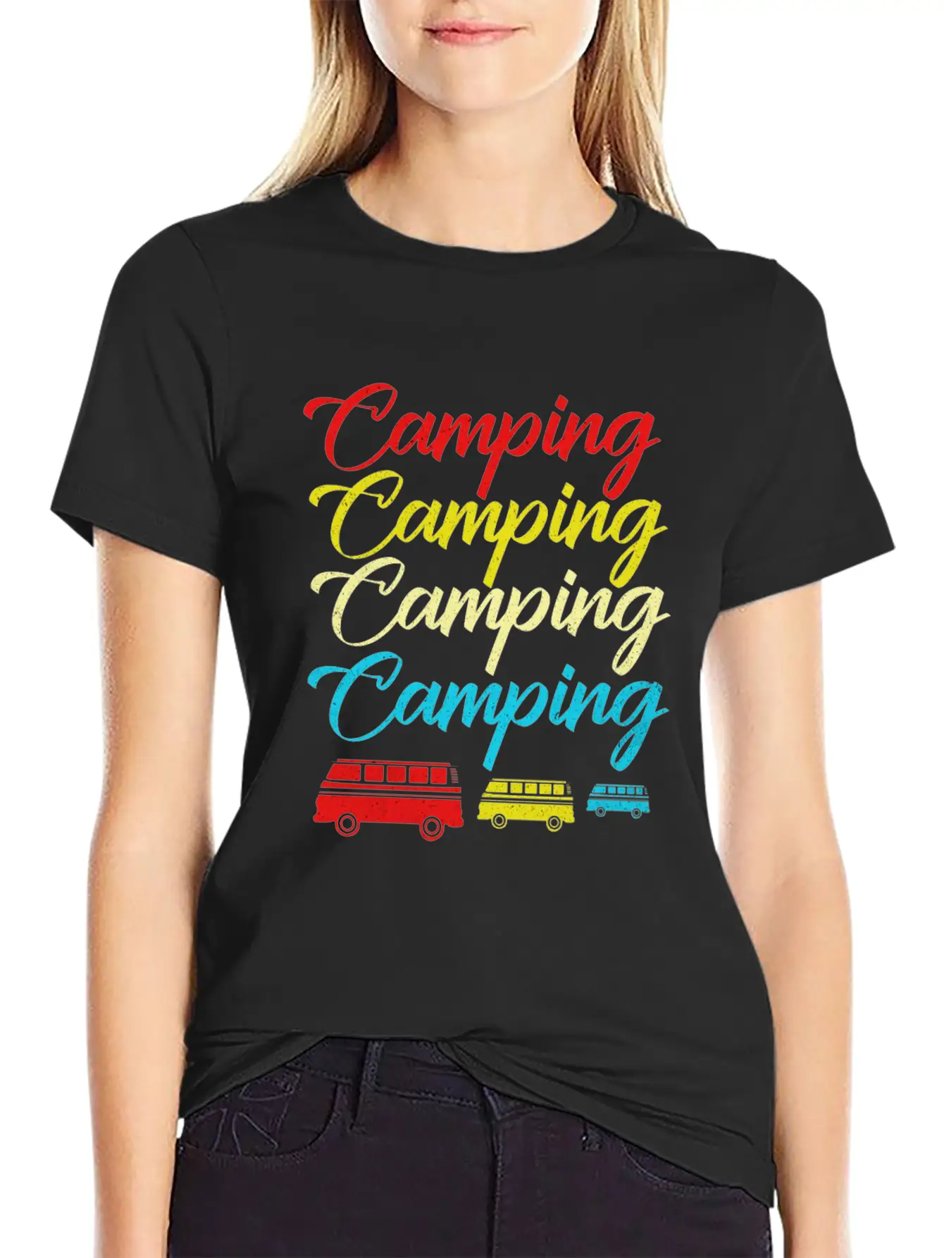 Camping Breathable Soft Cotton T-Shirt – Timeless Casual Look