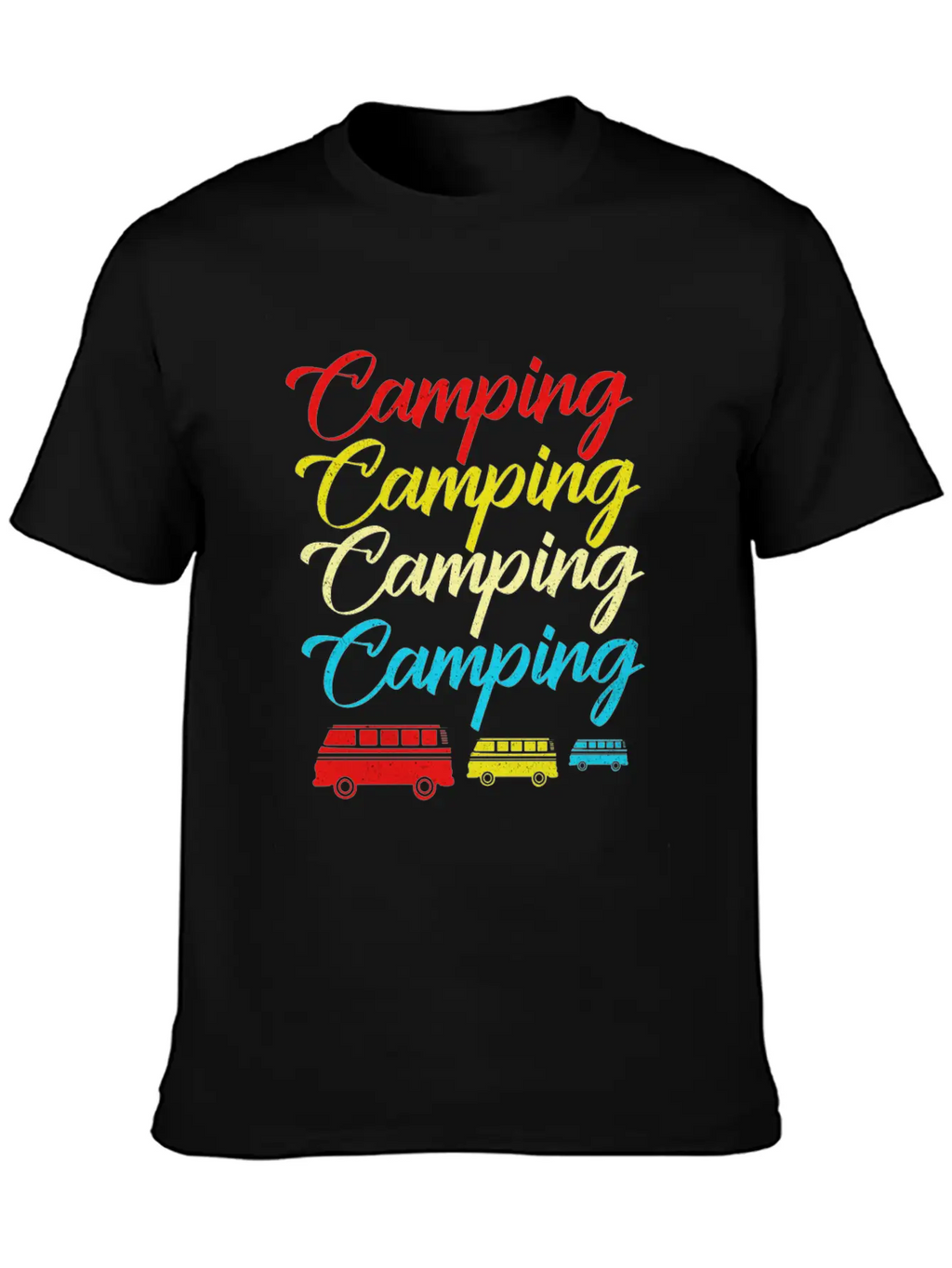 Camping Breathable Soft Cotton T-Shirt – Timeless Casual Look