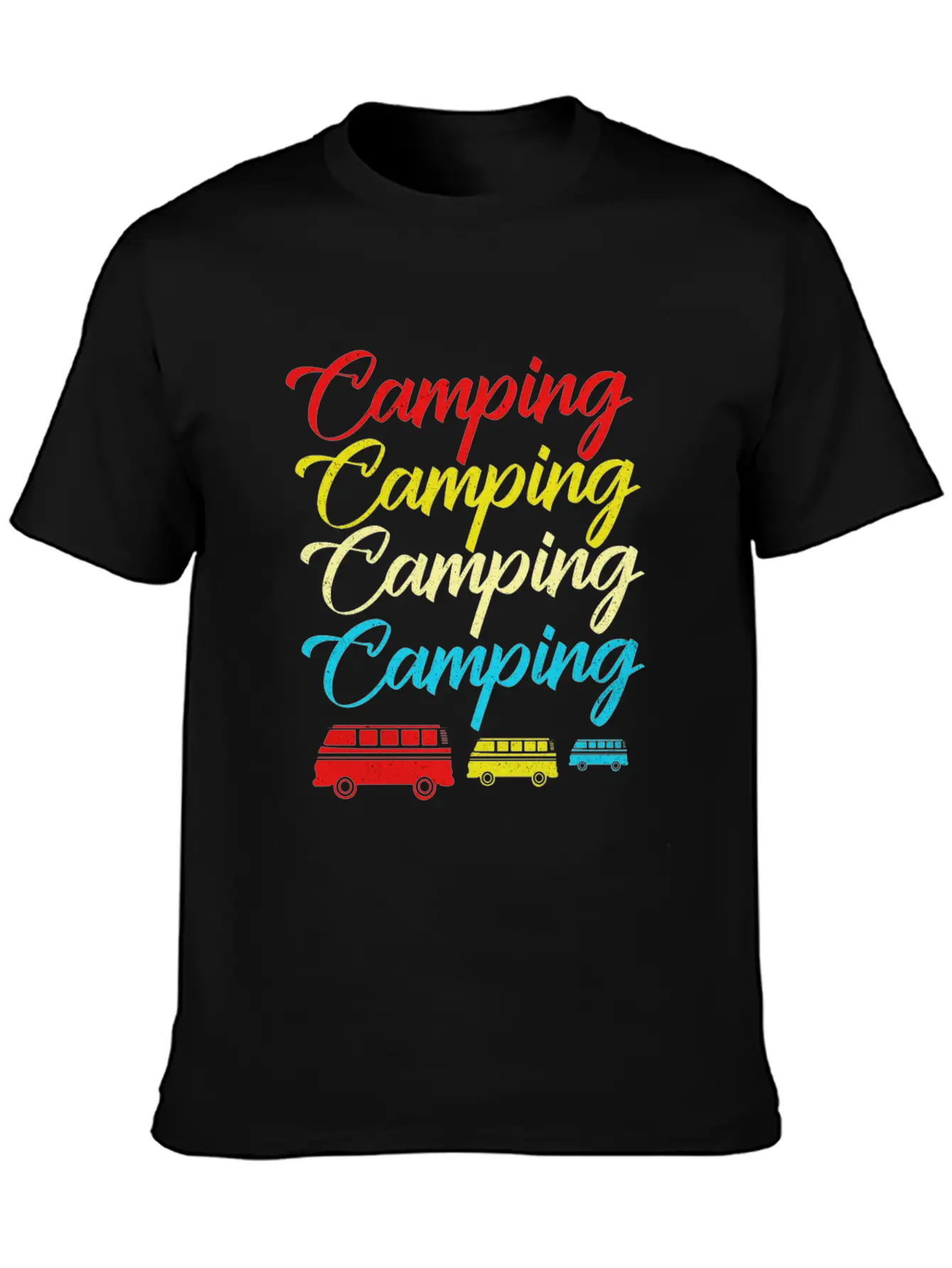 Camping Breathable Soft Cotton T-Shirt – Timeless Casual Look