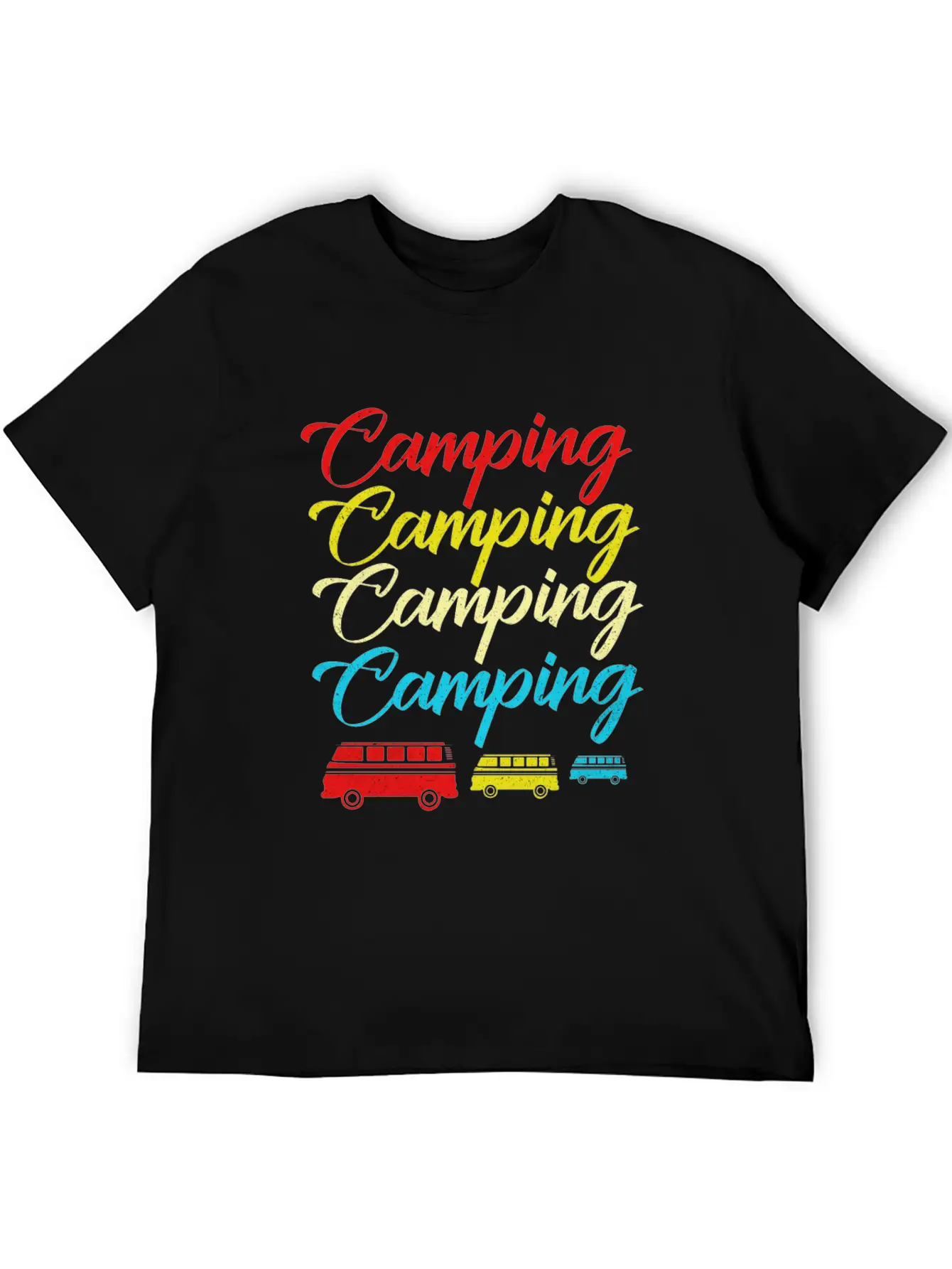 Camping Breathable Soft Cotton T-Shirt – Timeless Casual Look