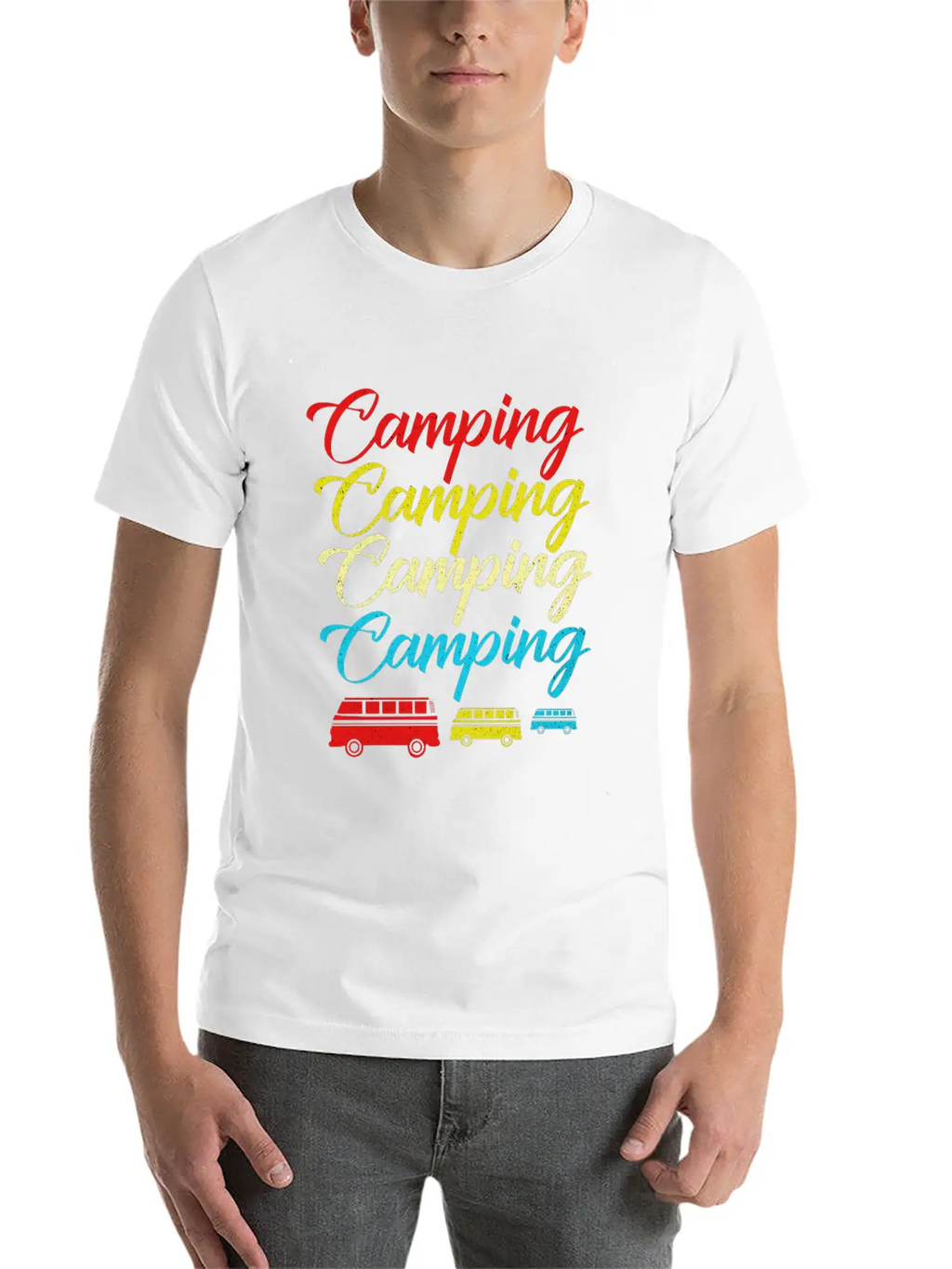 Camping Breathable Soft Cotton T-Shirt – Timeless Casual Look