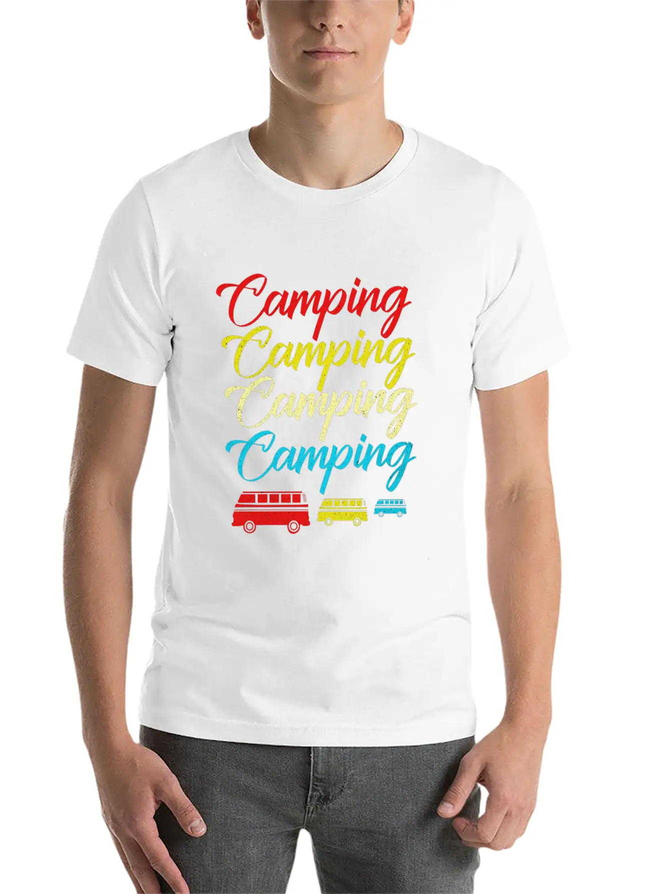 Camping Breathable Soft Cotton T-Shirt – Timeless Casual Look