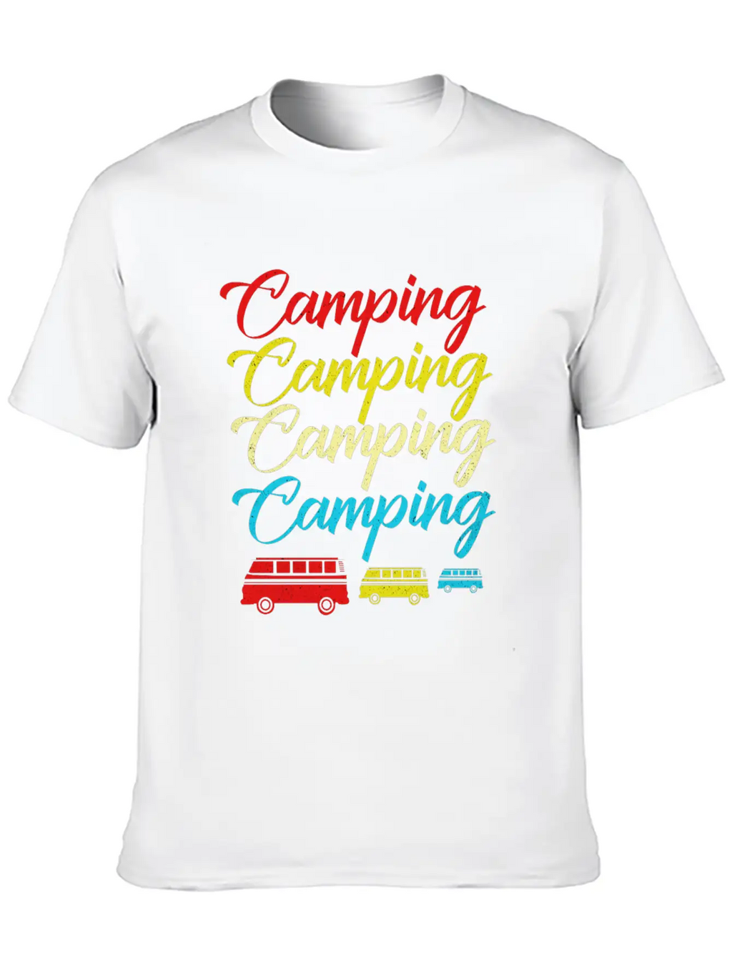 Camping Breathable Soft Cotton T-Shirt – Timeless Casual Look