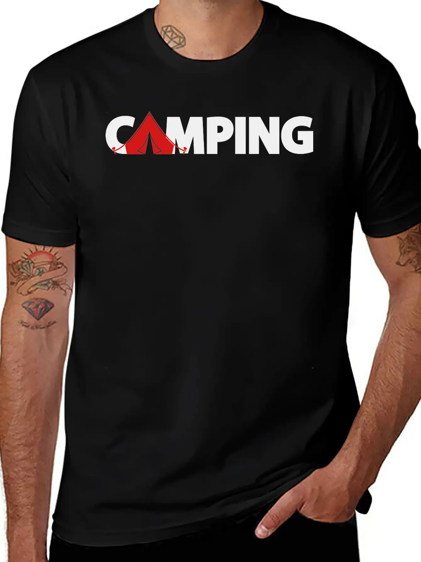 Camping Classic Fit Graphic Tee For Daily Comfort – Unisex Cotton Shirt