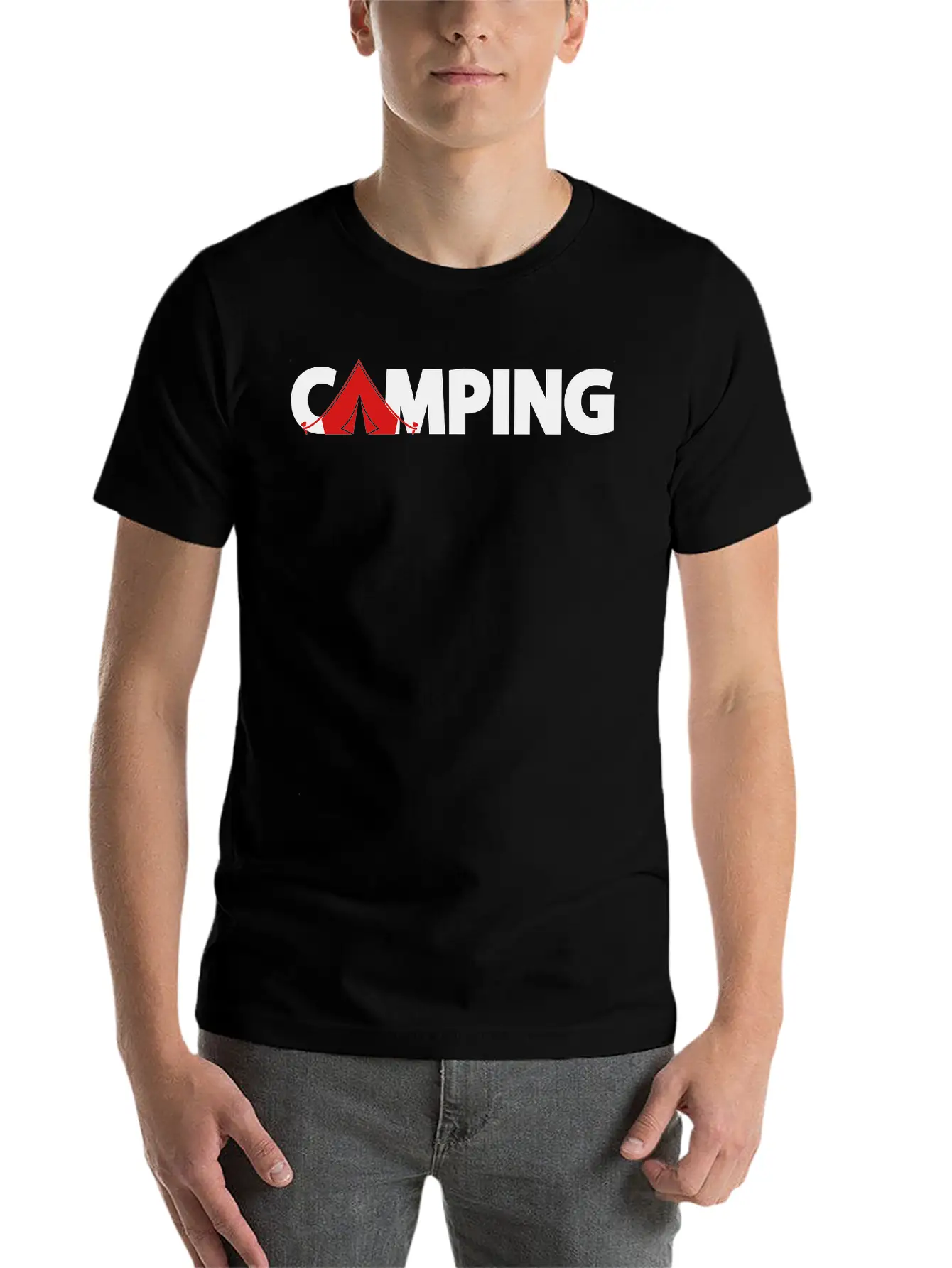 Camping Classic Fit Graphic Tee For Daily Comfort – Unisex Cotton Shirt