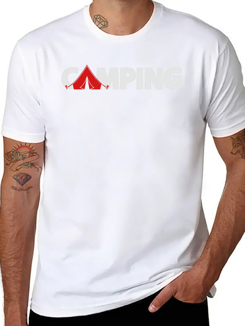 Camping Classic Fit Graphic Tee For Daily Comfort – Unisex Cotton Shirt