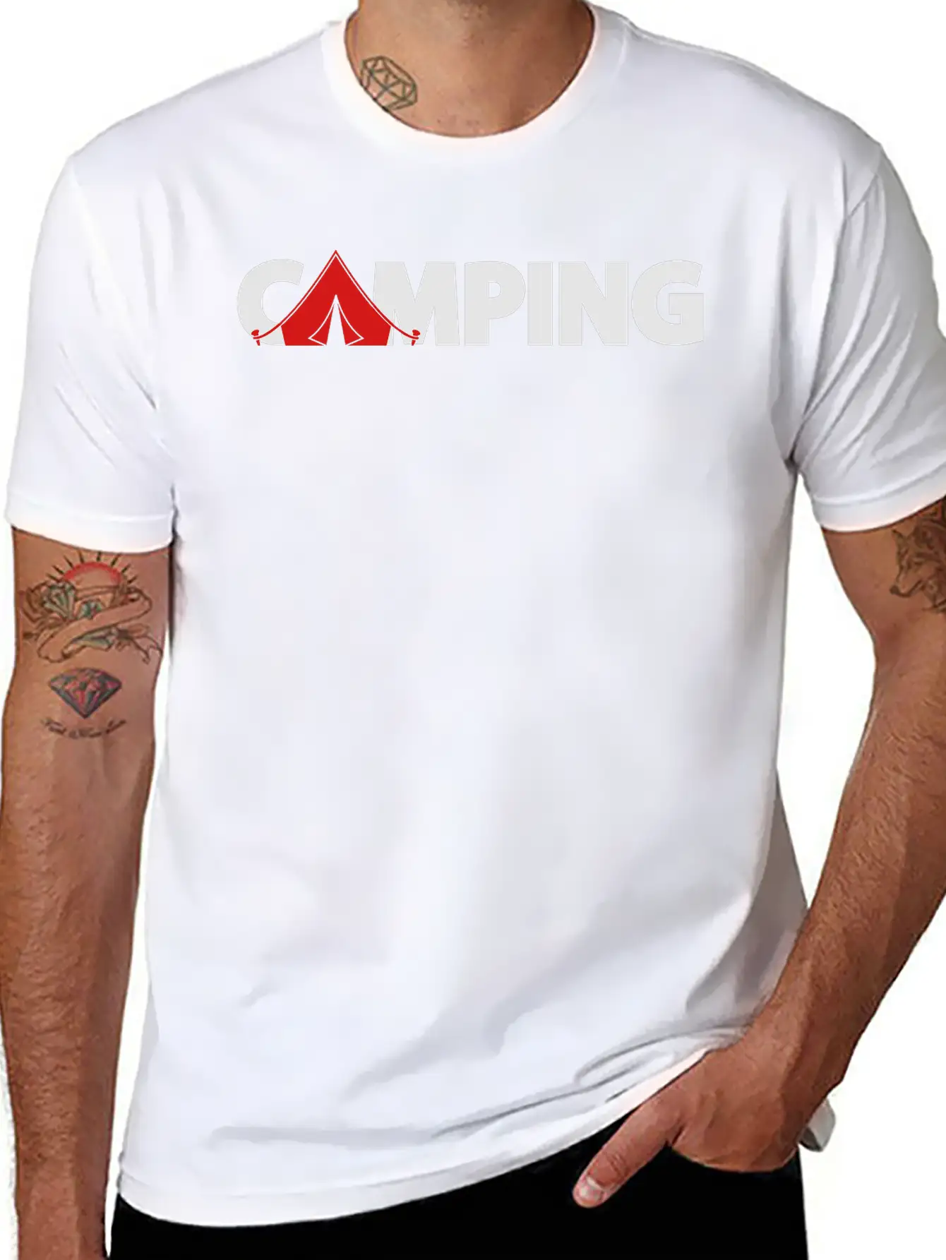Camping Classic Fit Graphic Tee For Daily Comfort – Unisex Cotton Shirt