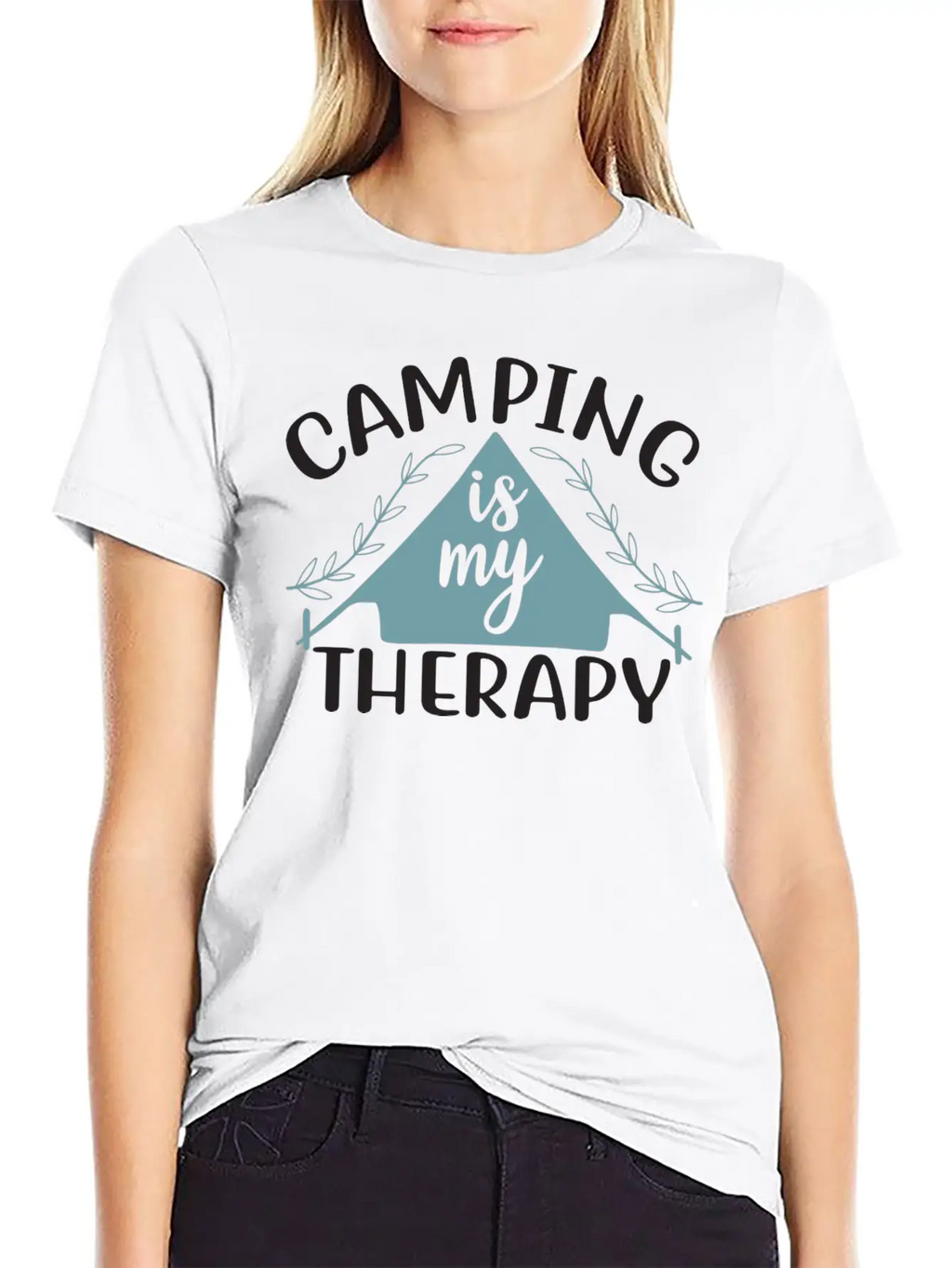 Camping Is My Therapy Essential Cotton Tee For Daily Outfits – Unisex Style
