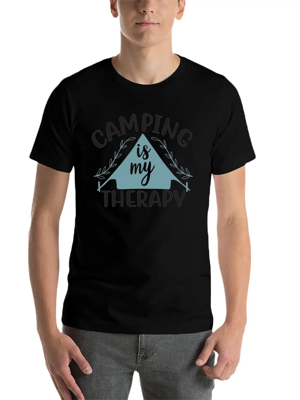 Camping Is My Therapy Essential Cotton Tee For Daily Outfits – Unisex Style
