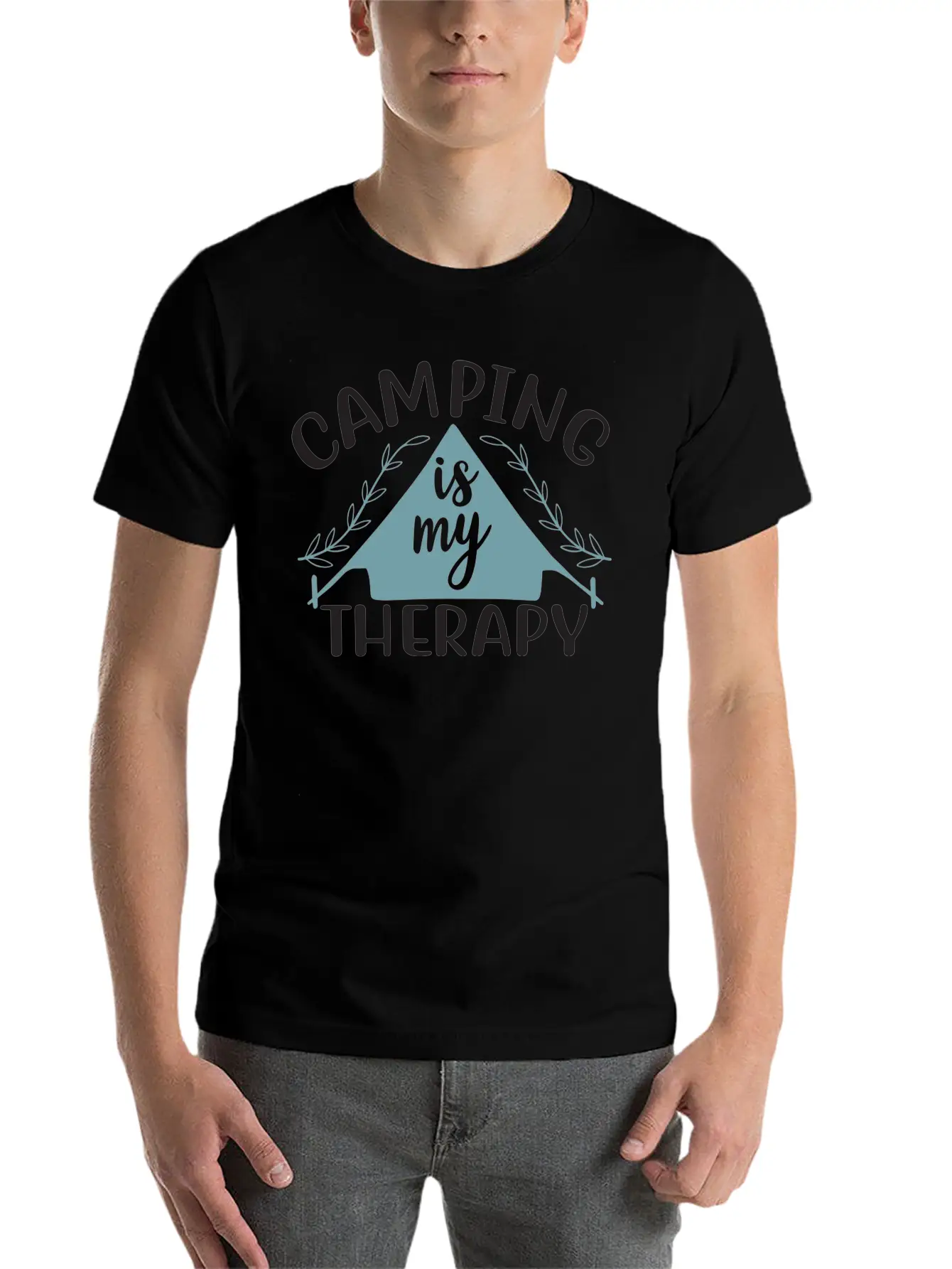 Camping Is My Therapy Essential Cotton Tee For Daily Outfits – Unisex Style