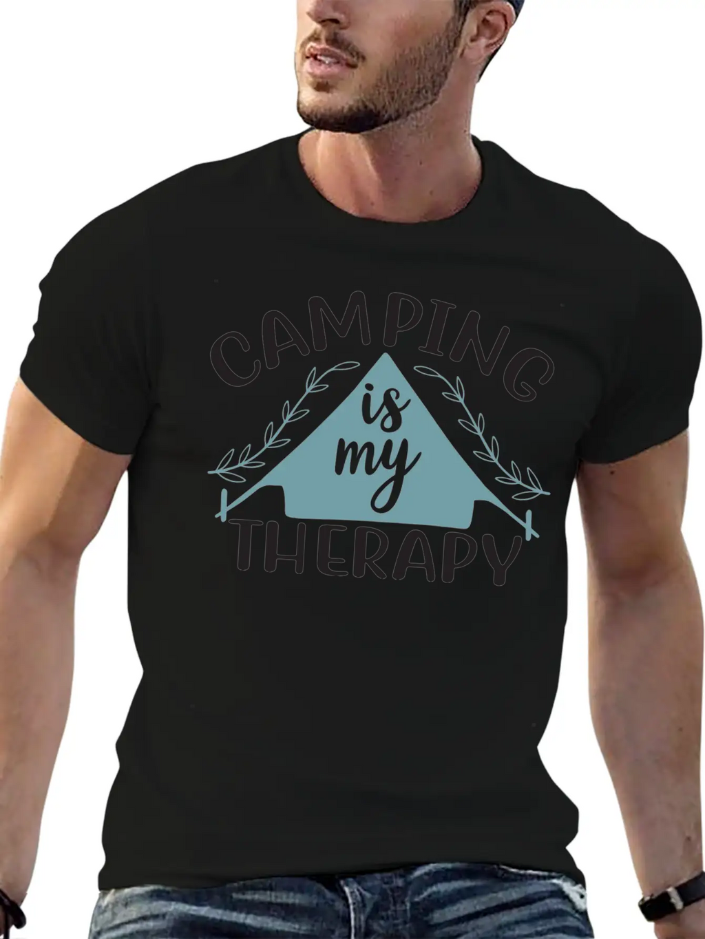 Camping Is My Therapy Essential Cotton Tee For Daily Outfits – Unisex Style