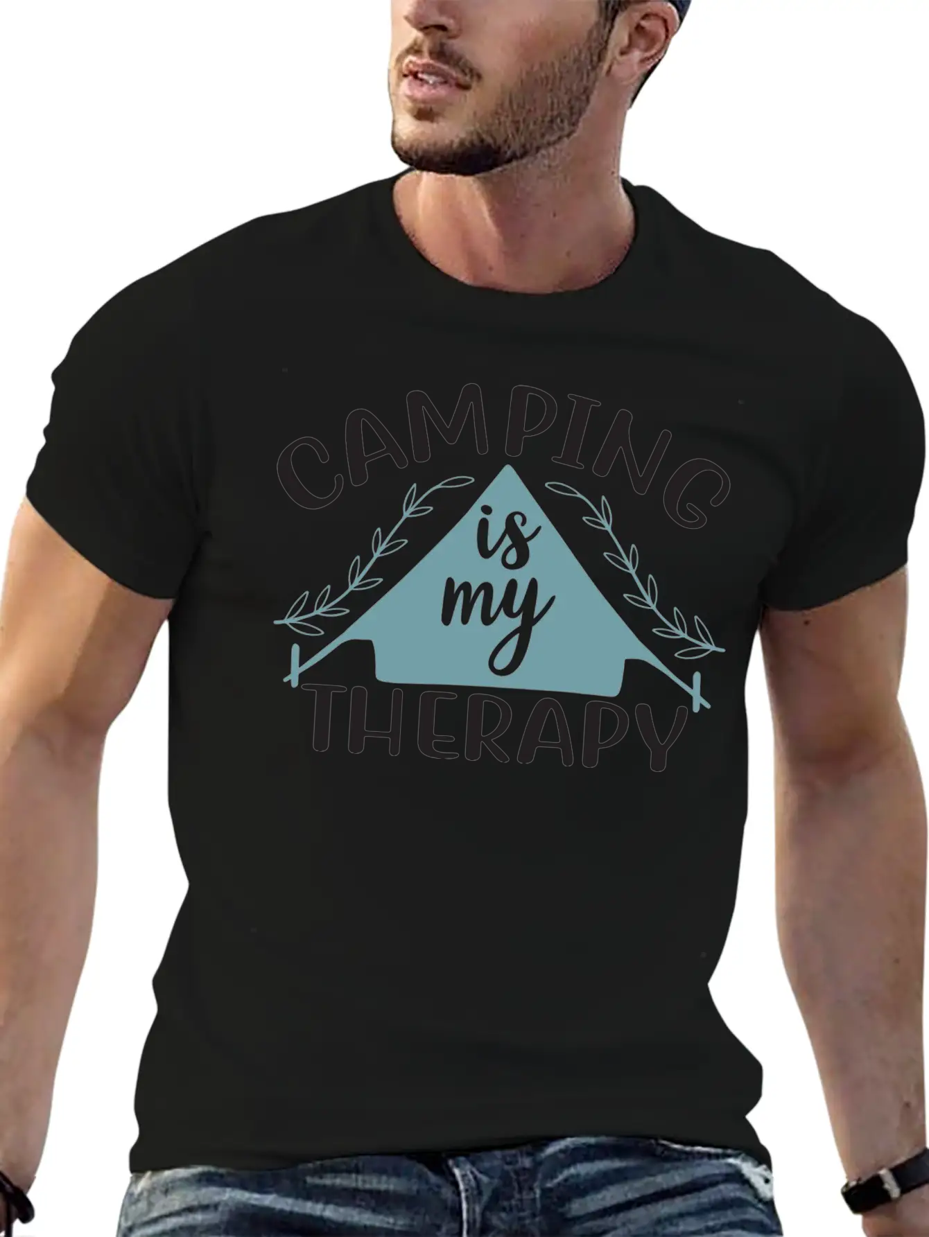 Camping Is My Therapy Essential Cotton Tee For Daily Outfits – Unisex Style