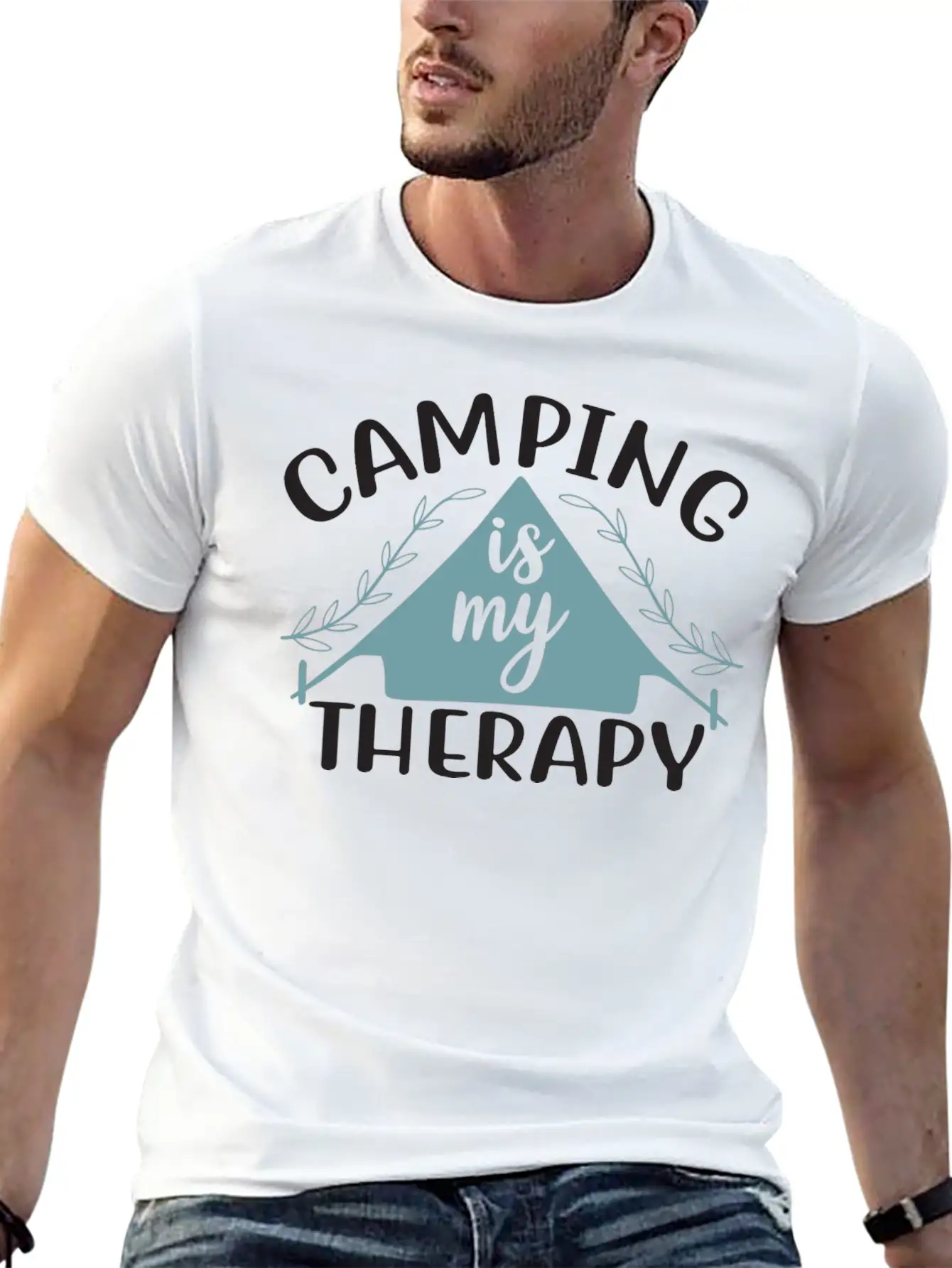 Camping Is My Therapy Essential Cotton Tee For Daily Outfits – Unisex Style