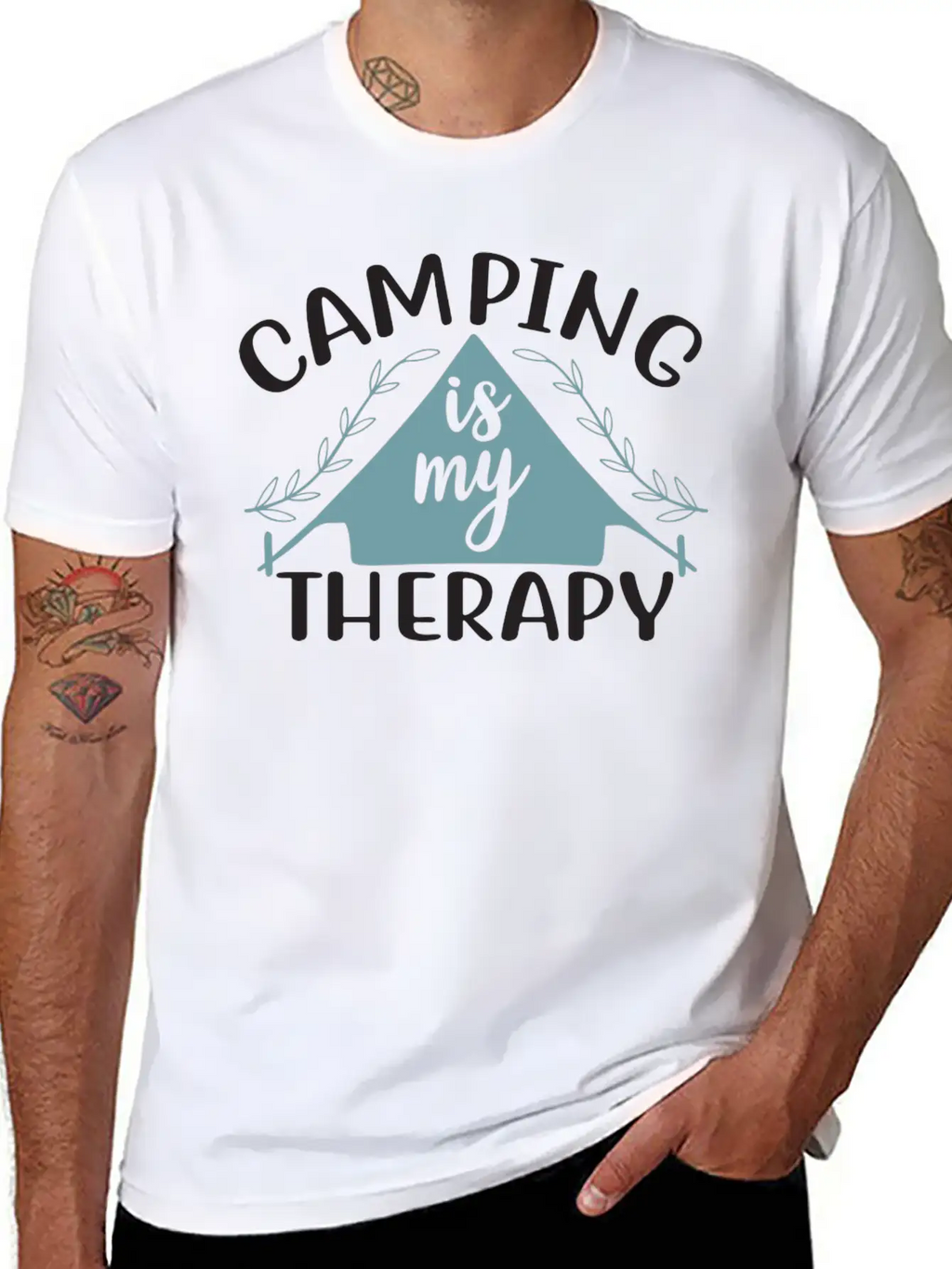 Camping Is My Therapy Essential Cotton Tee For Daily Outfits – Unisex Style