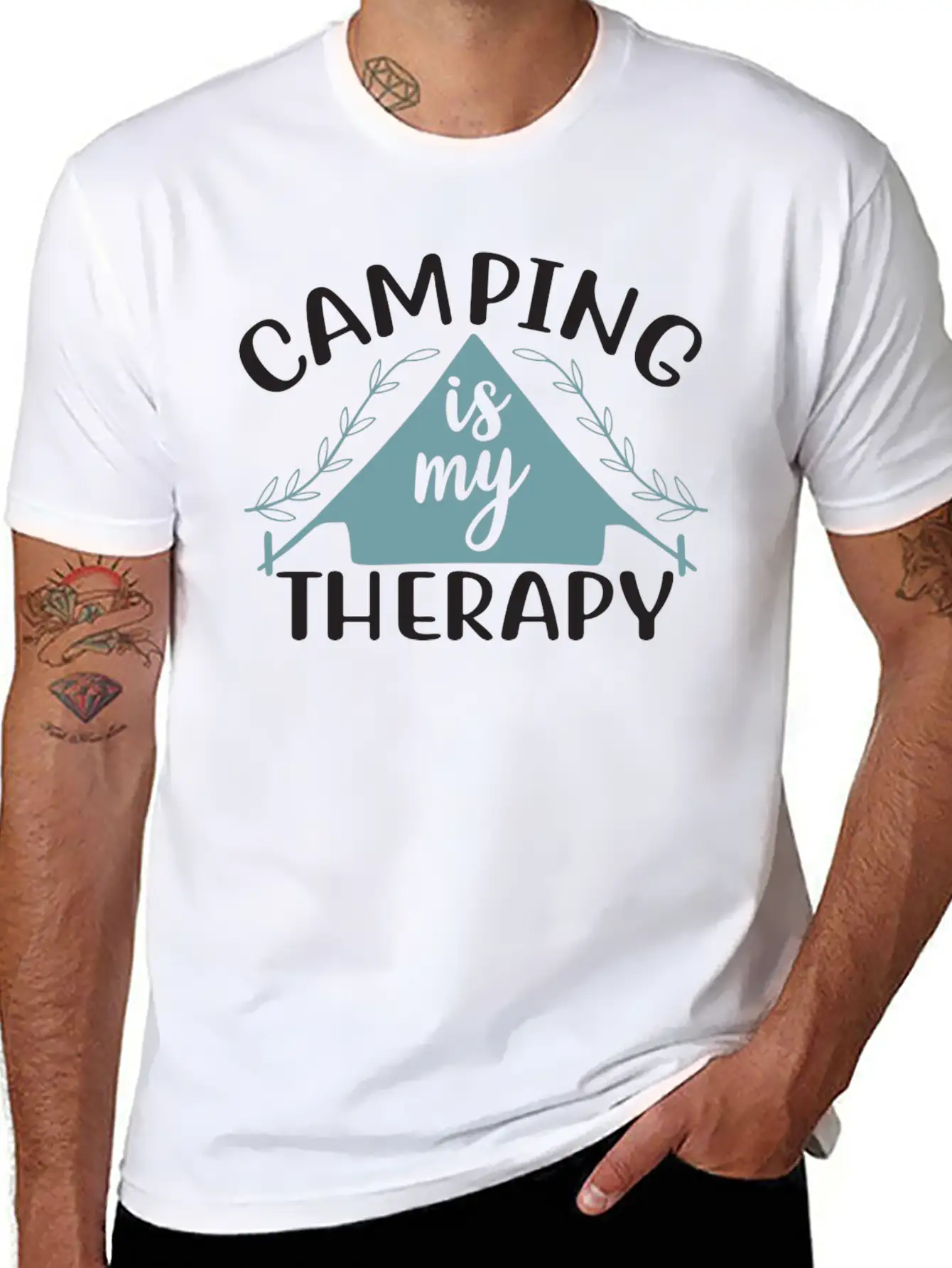 Camping Is My Therapy Essential Cotton Tee For Daily Outfits – Unisex Style