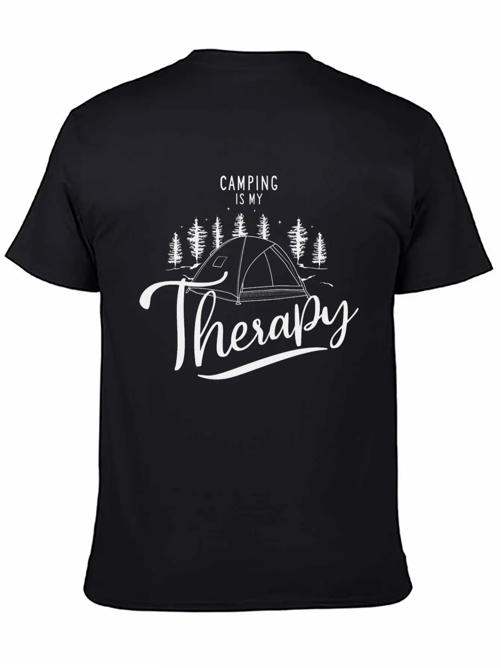 Camping Is My Therapy Unisex Casual T-Shirt – Clean Design For Daily Comfort