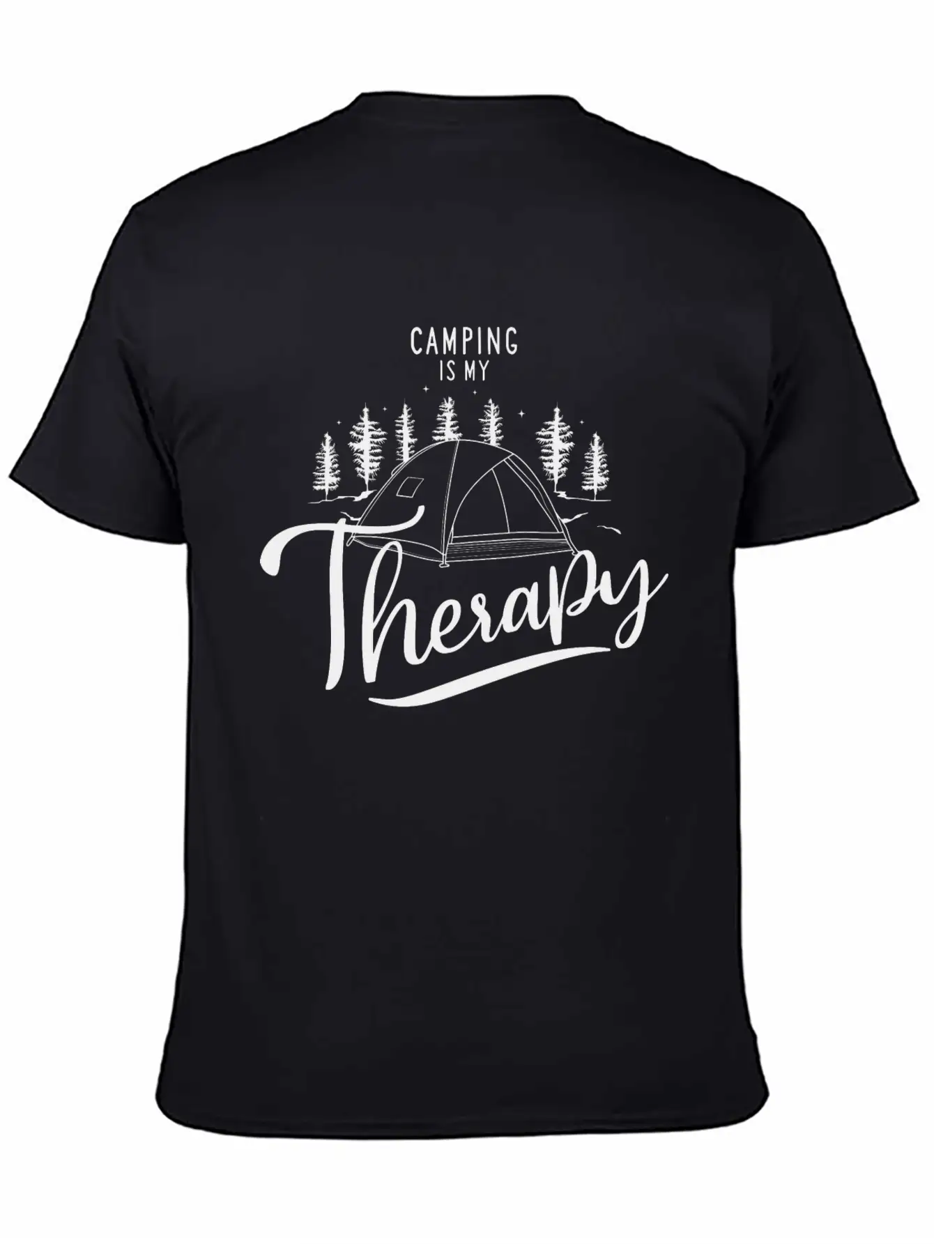 Camping Is My Therapy Unisex Casual T-Shirt – Clean Design For Daily Comfort