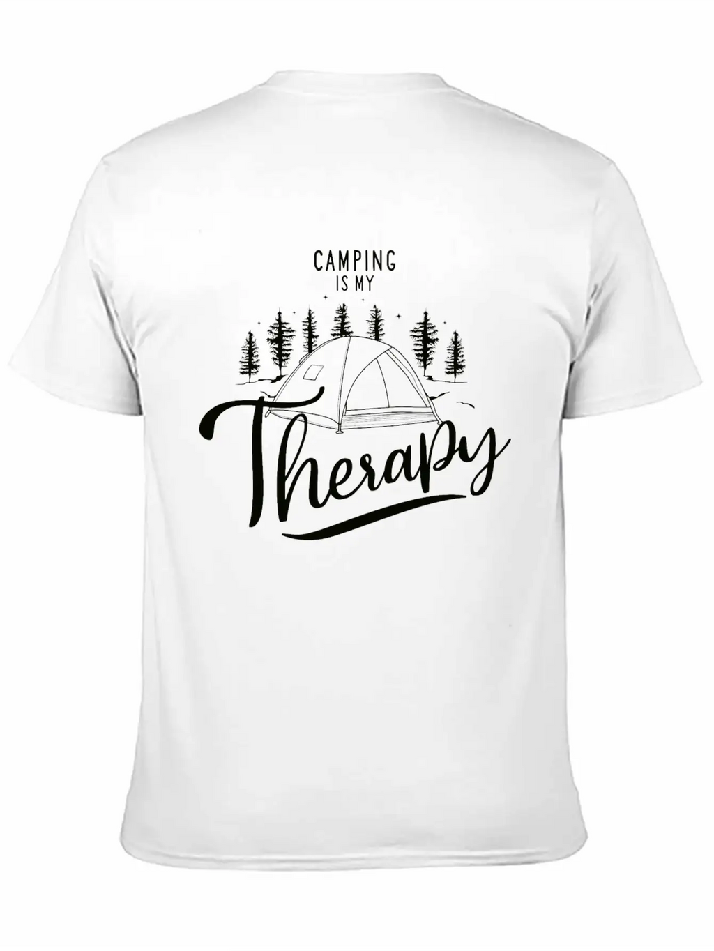 Camping Is My Therapy Unisex Casual T-Shirt – Clean Design For Daily Comfort