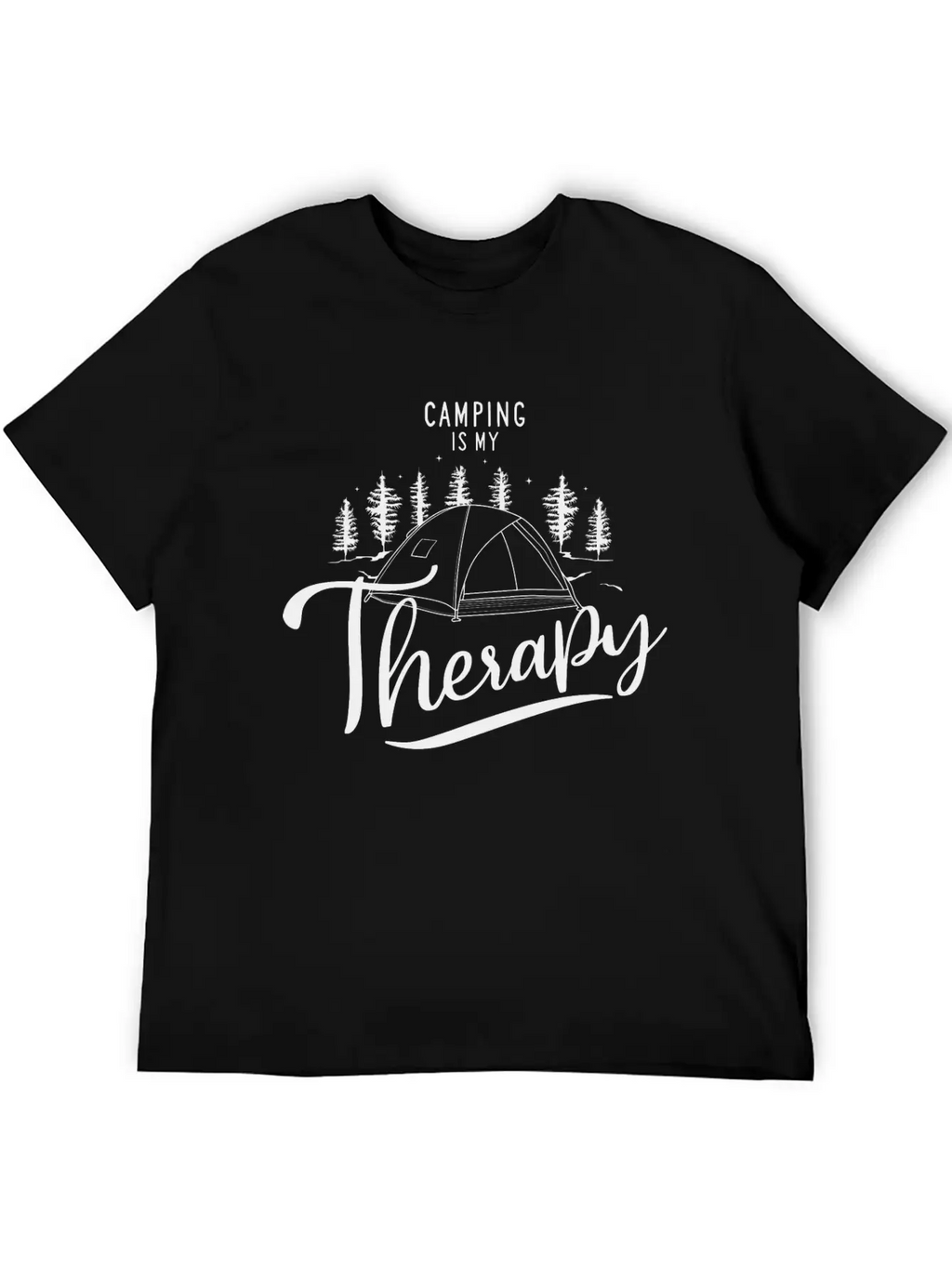 Camping Is My Therapy Unisex Casual T-Shirt – Clean Design For Daily Comfort