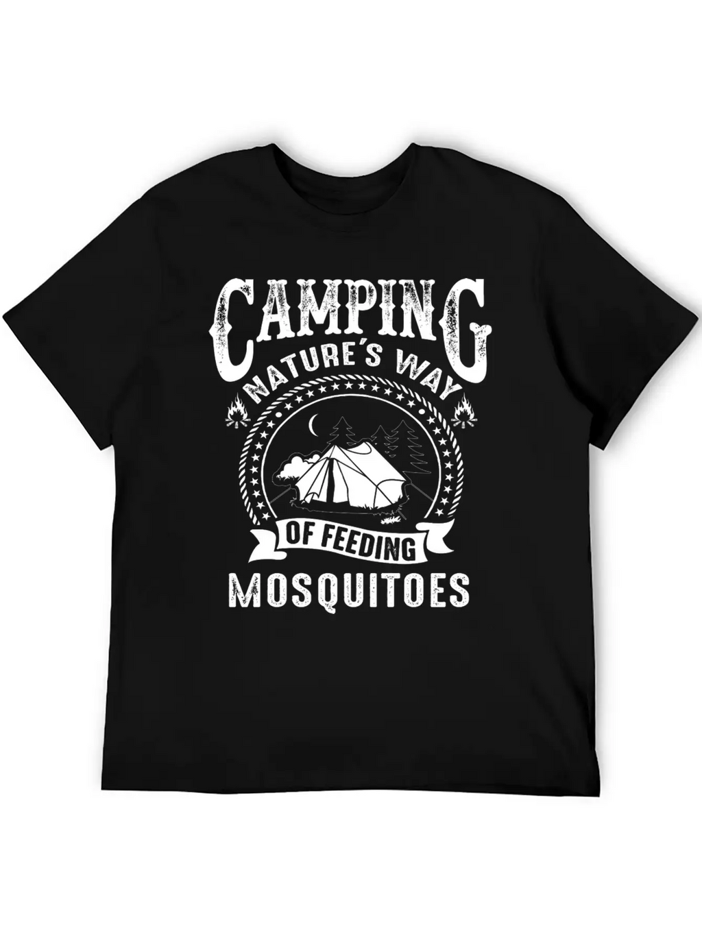 Camping Nature's Way Of Feeding Mosquitoes Unisex Casual T-Shirt – Clean Design For Daily Comfort