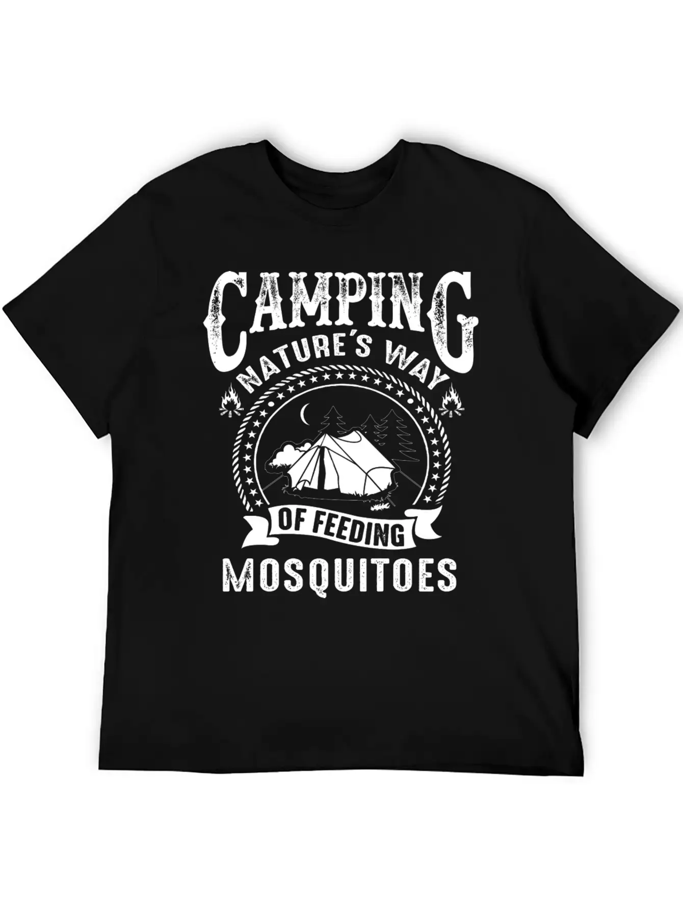 Camping Nature's Way Of Feeding Mosquitoes Unisex Casual T-Shirt – Clean Design For Daily Comfort