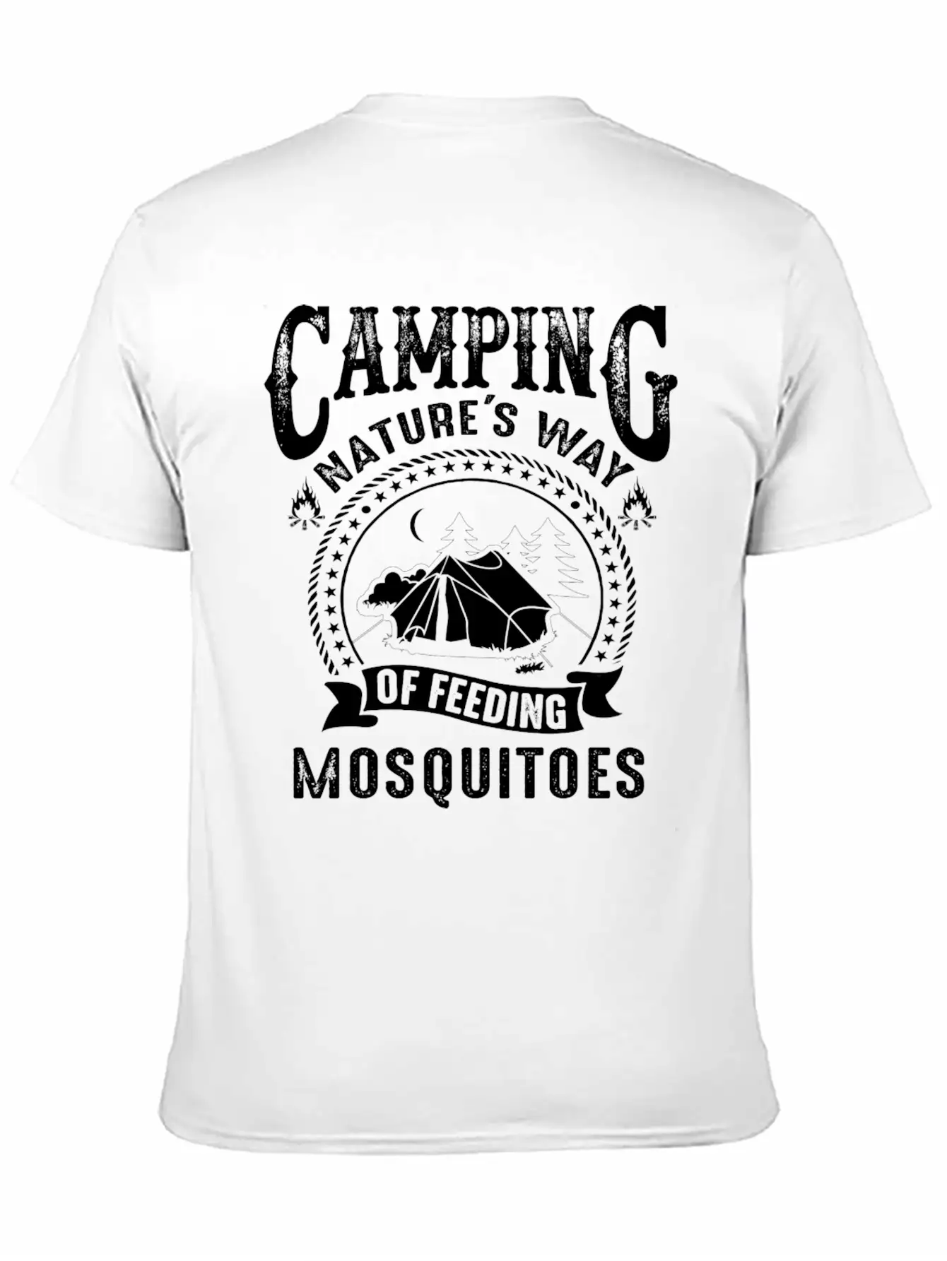Camping Nature's Way Of Feeding Mosquitoes Unisex Casual T-Shirt – Clean Design For Daily Comfort