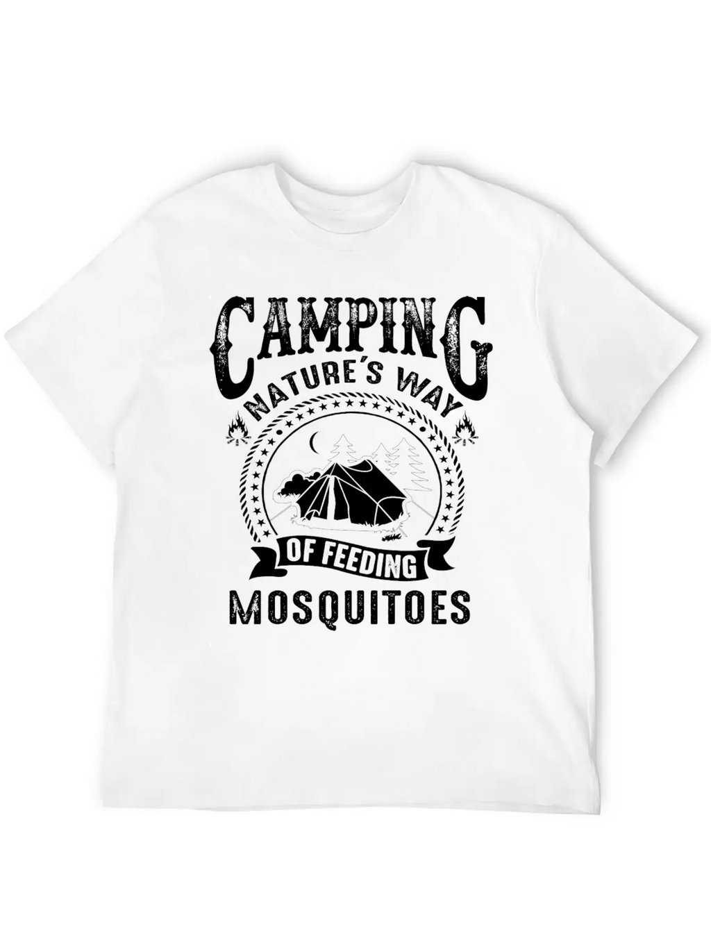 Camping Nature's Way Of Feeding Mosquitoes Unisex Casual T-Shirt – Clean Design For Daily Comfort