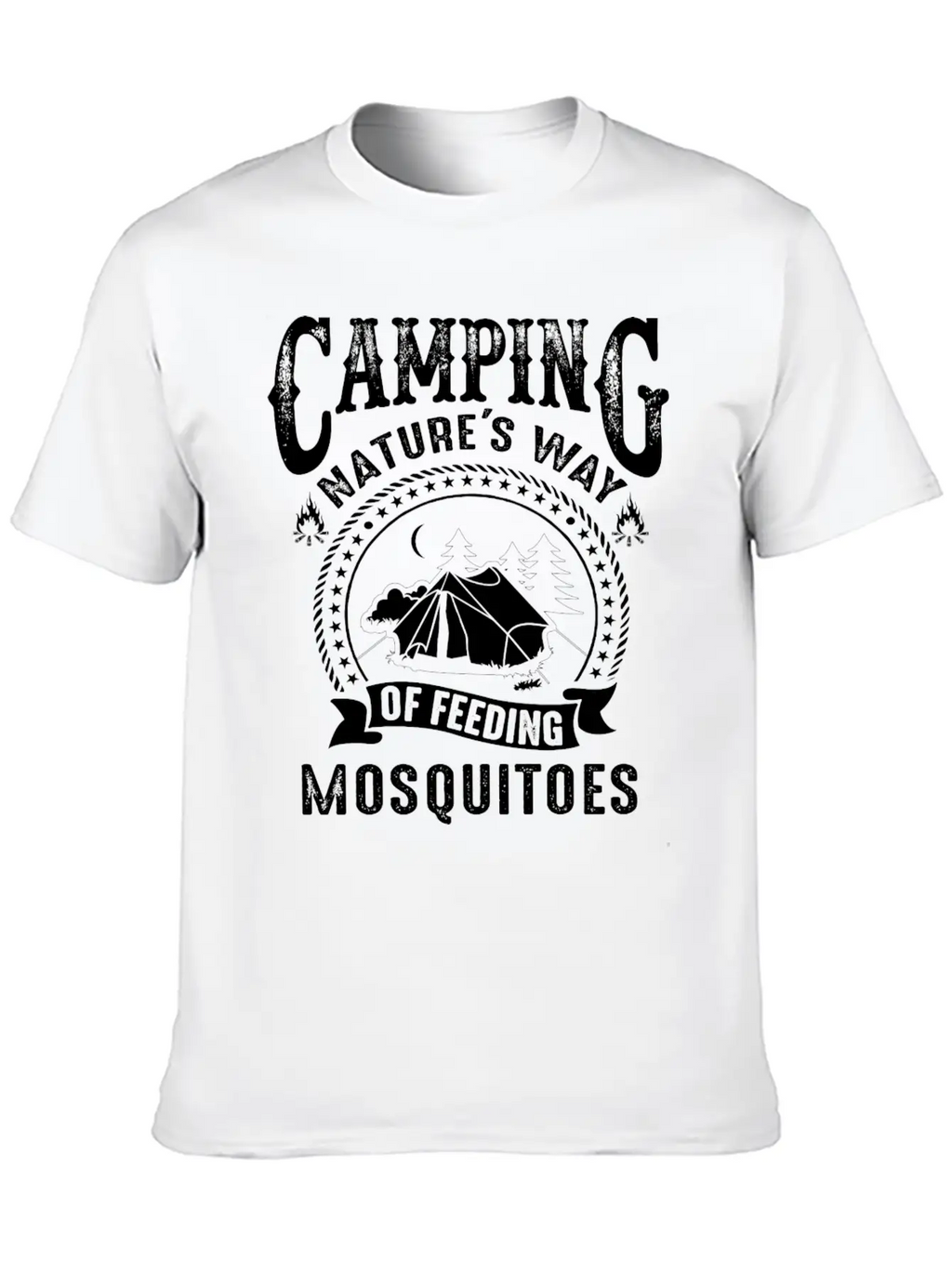 Camping Nature's Way Of Feeding Mosquitoes Unisex Casual T-Shirt – Clean Design For Daily Comfort