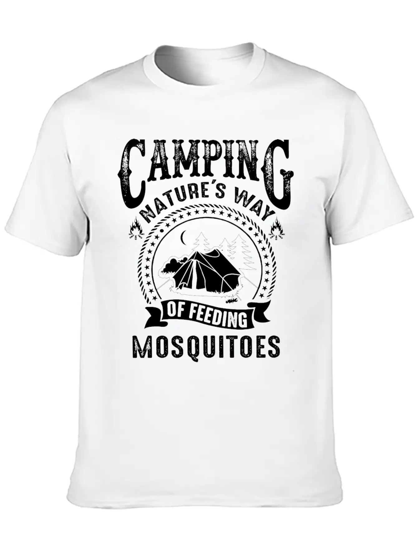 Camping Nature's Way Of Feeding Mosquitoes Unisex Casual T-Shirt – Clean Design For Daily Comfort