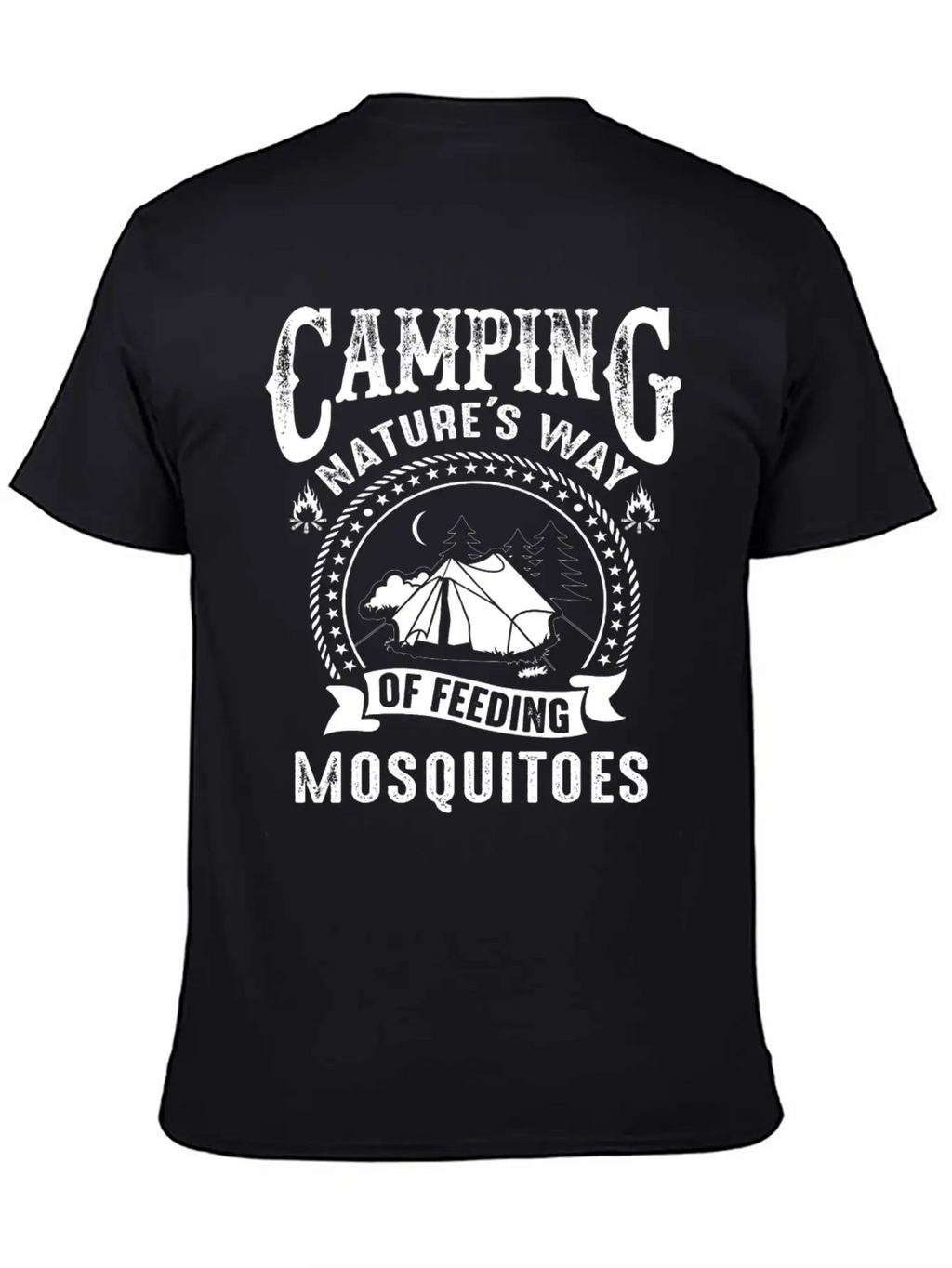 Camping Nature's Way Of Feeding Mosquitoes Unisex Casual T-Shirt – Clean Design For Daily Comfort