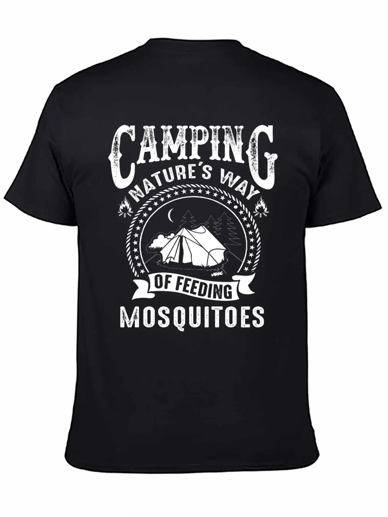 Camping Nature's Way Of Feeding Mosquitoes Unisex Casual T-Shirt – Clean Design For Daily Comfort
