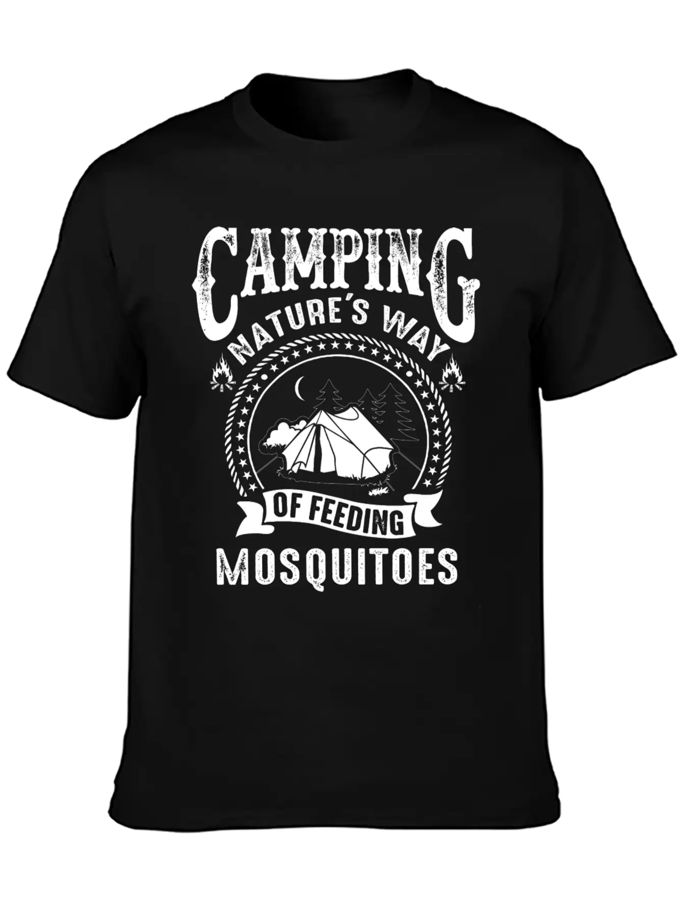 Camping Nature's Way Of Feeding Mosquitoes Unisex Casual T-Shirt – Clean Design For Daily Comfort