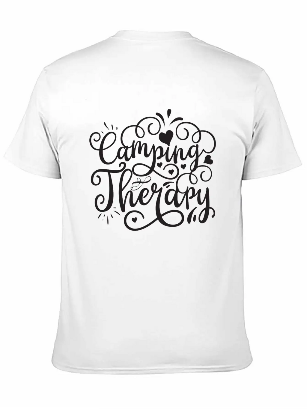Camping Therapy Unisex Short Sleeve Soft Cotton T-Shirt – Casual Everyday Wear
