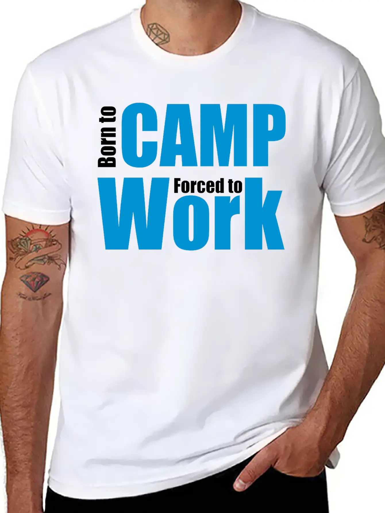 Camping Unisex Casual T-Shirt – Clean Design For Daily Comfort