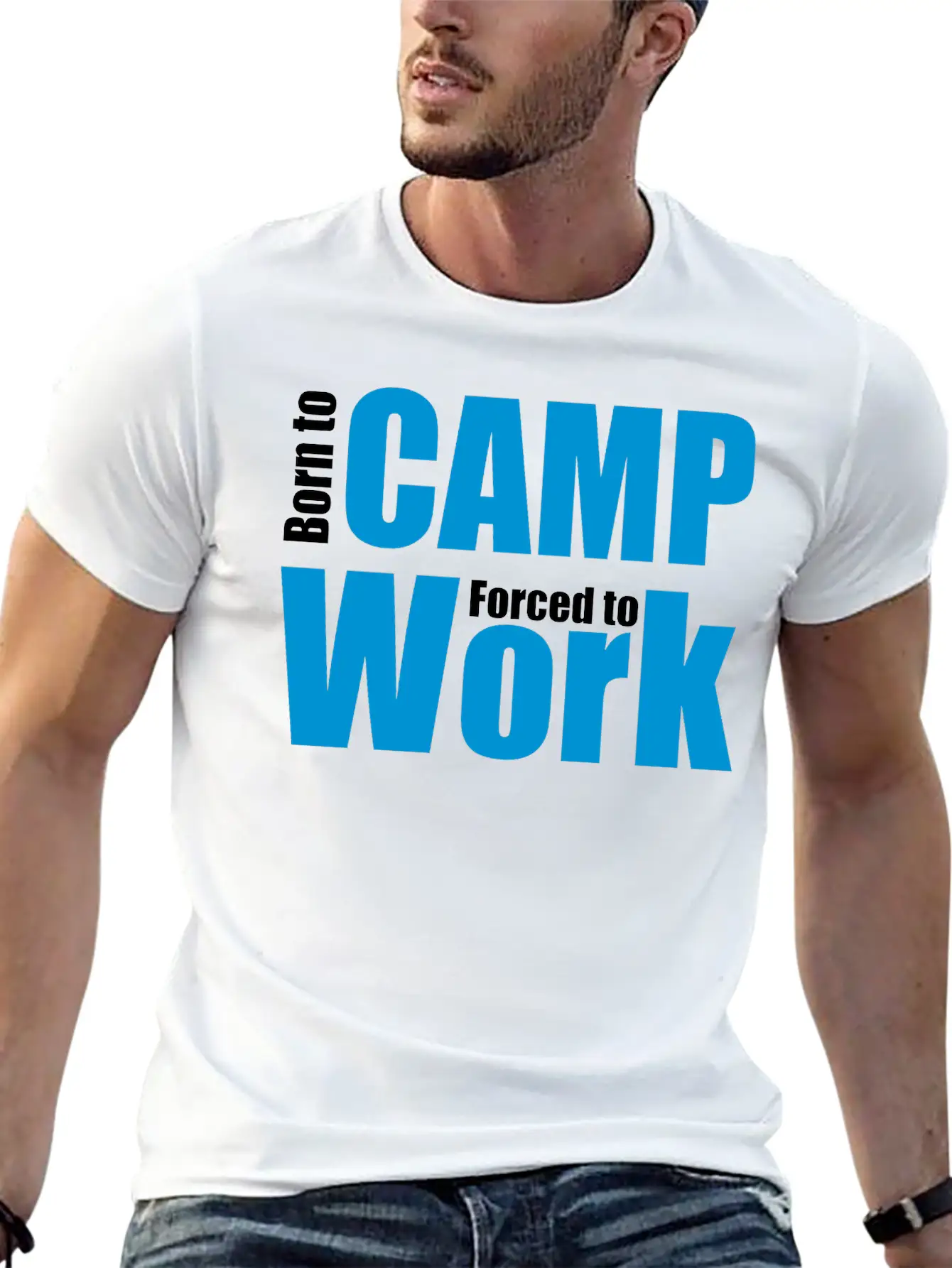 Camping Unisex Casual T-Shirt – Clean Design For Daily Comfort