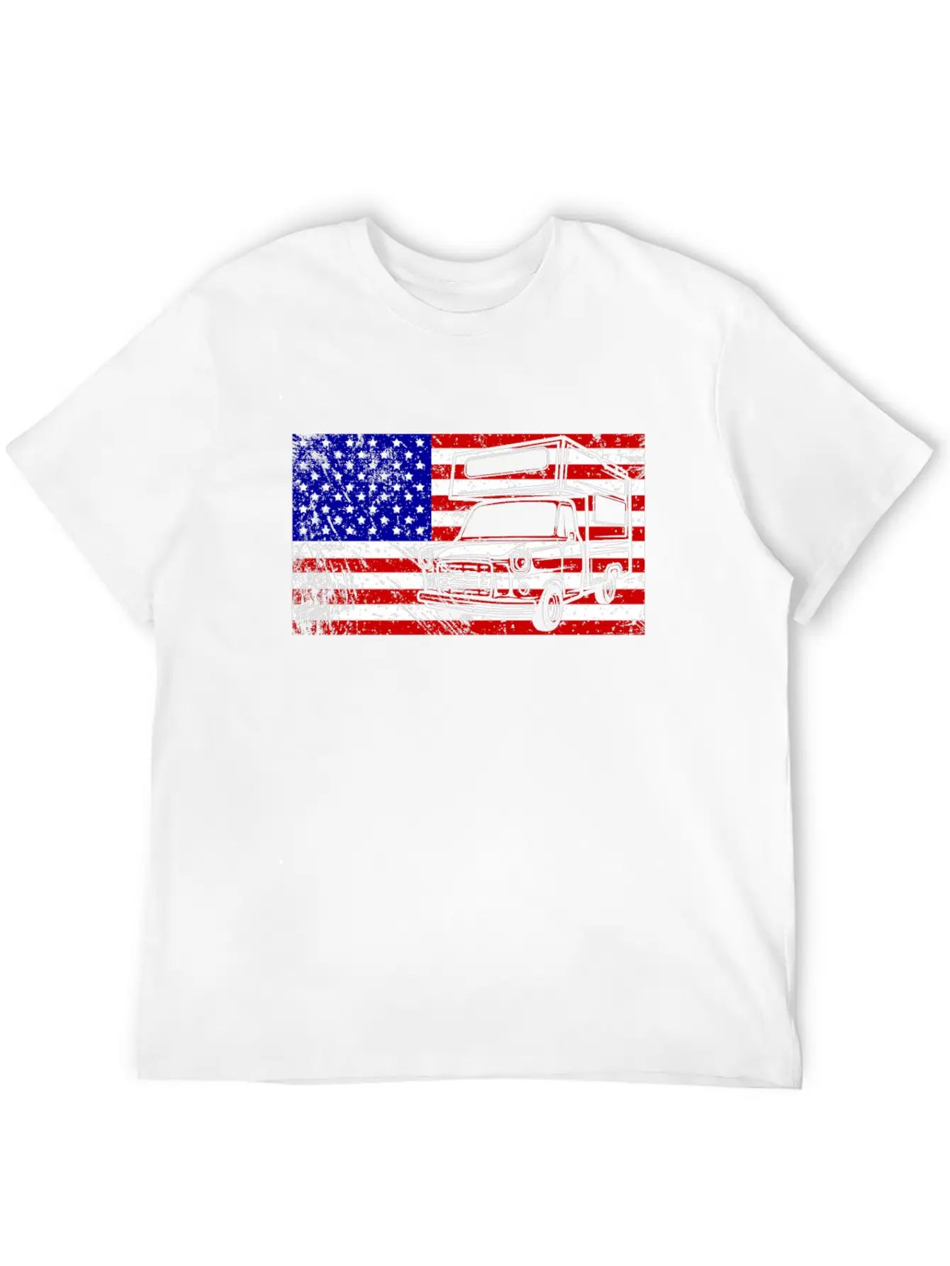 Camping Usa American Flag Camper Outdoor Gift Love Unisex Casual T-Shirt – Clean Design For Daily Comfort